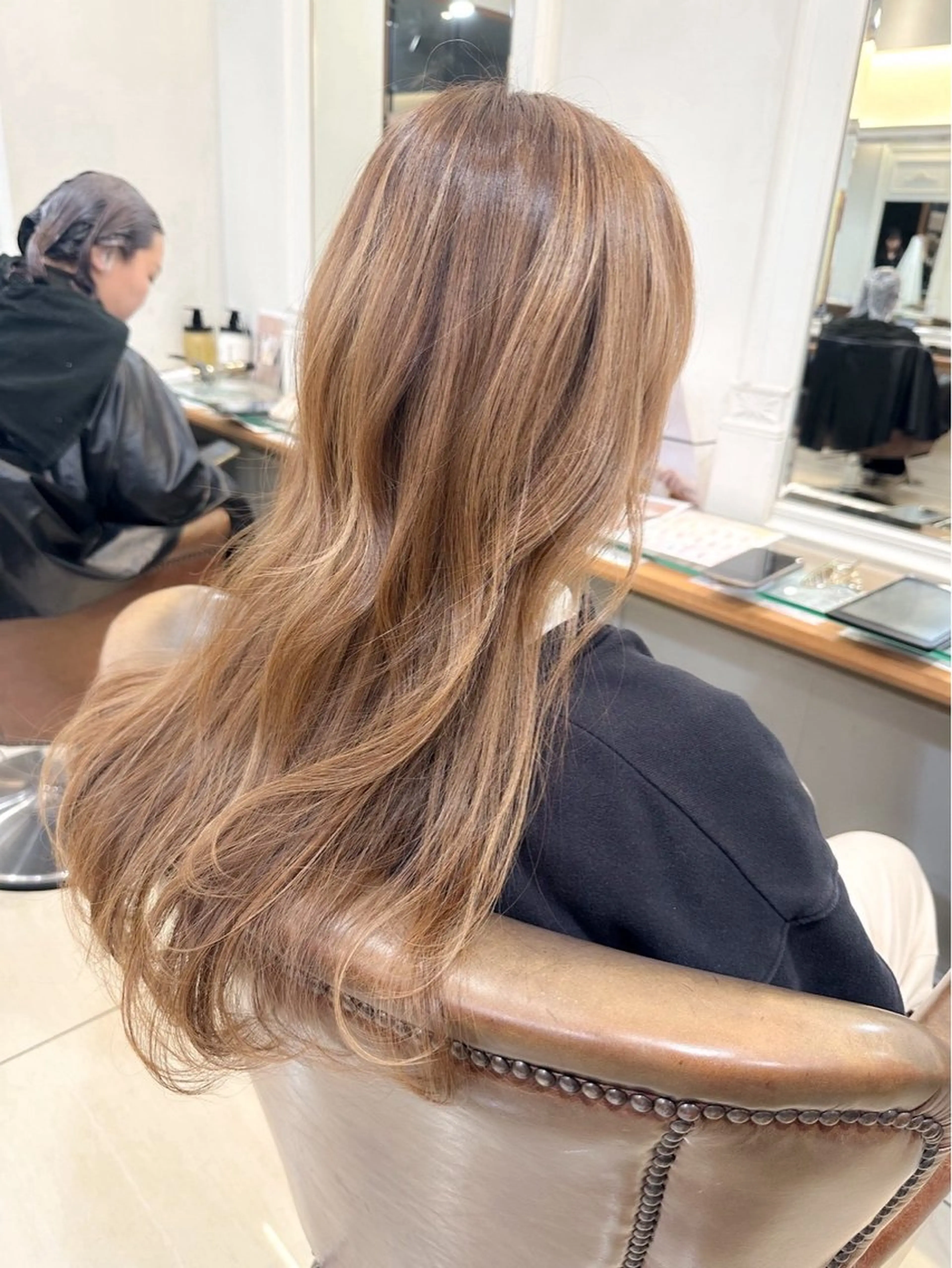 ロング カラー ヘアカラー トリートメント ハイトーン/カラー /縮毛矯正/松田健佑のヘアスタイル