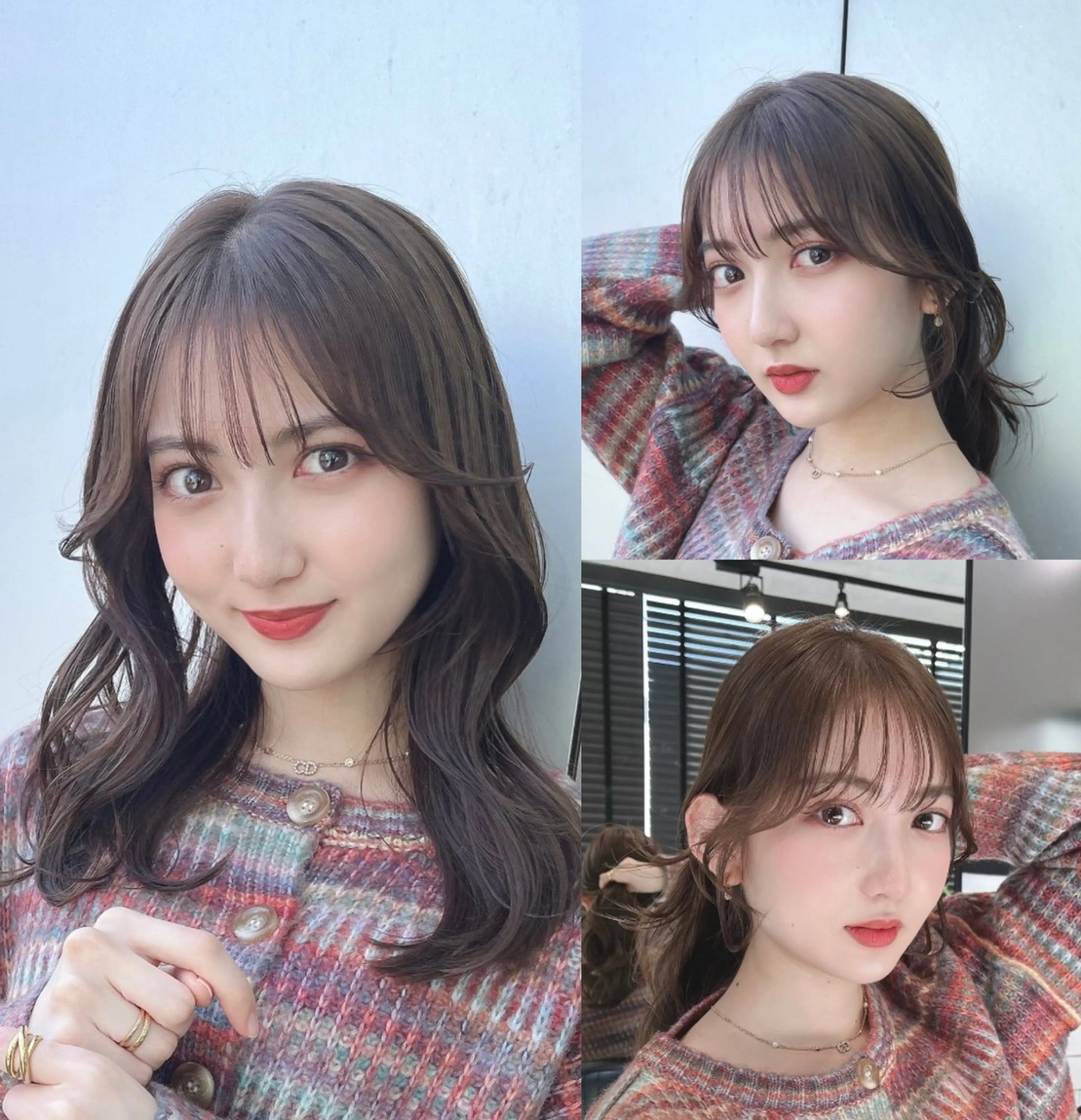 セミロング カラー カット ヘアカラー トリートメント 🌫️大人韓国ヘア 🌫️naoyaのヘアスタイル