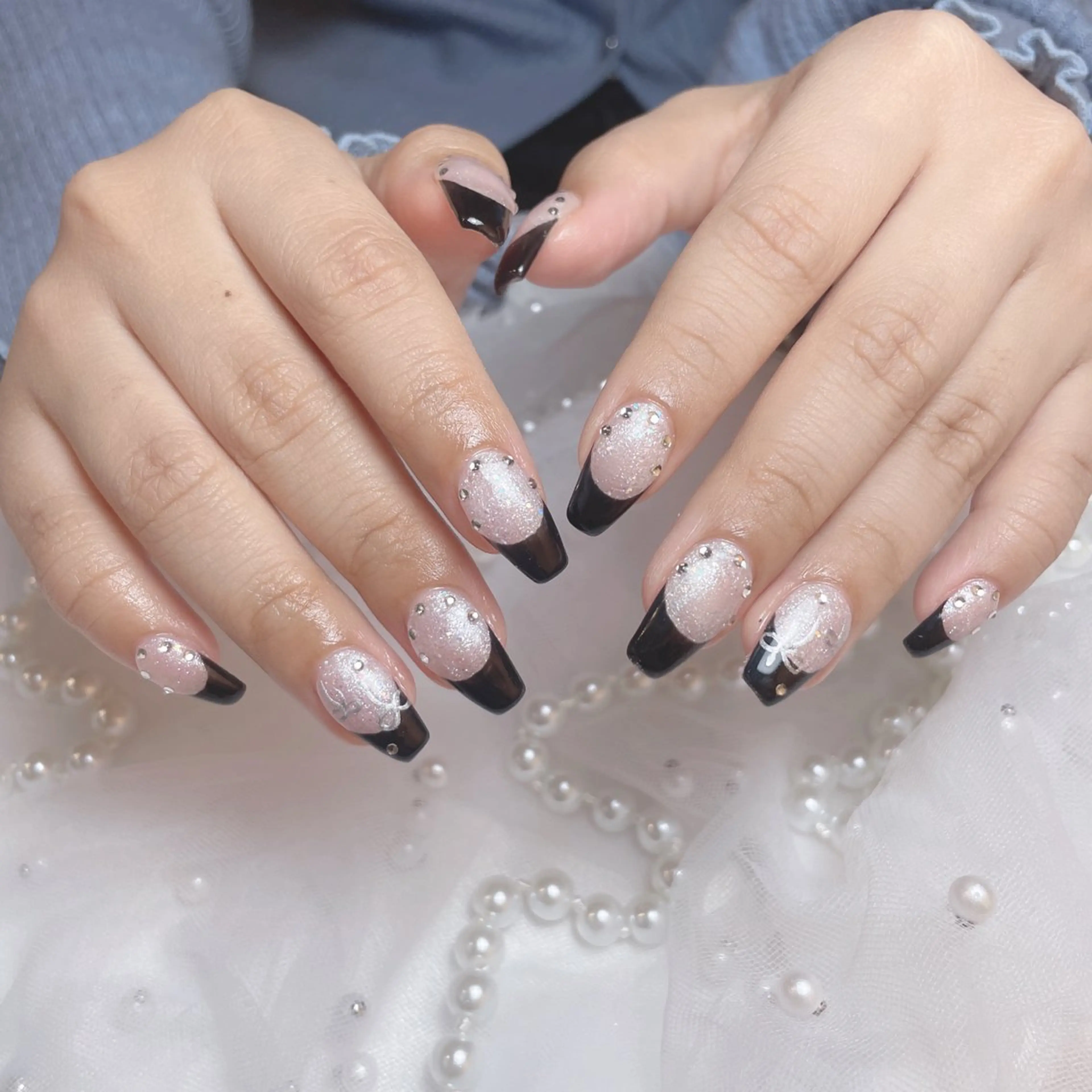 ネイル フットネイル フレンチネイル ジェルネイル ガーリー グラデーション D.d Nail Moeのネイルデザイン