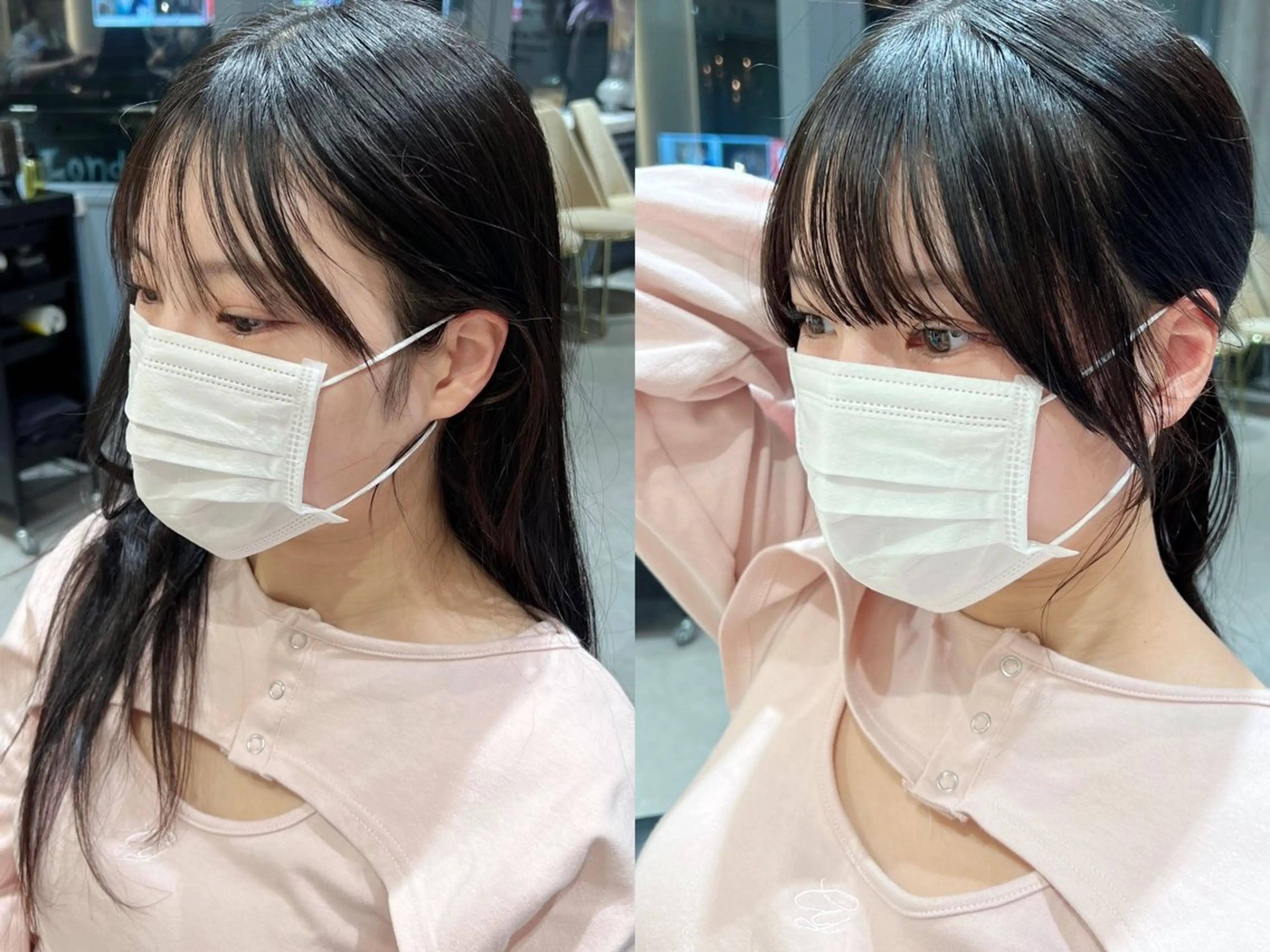 セミロング 韓国レイヤー/顔周り /縮毛矯正/羽田航のヘアスタイル