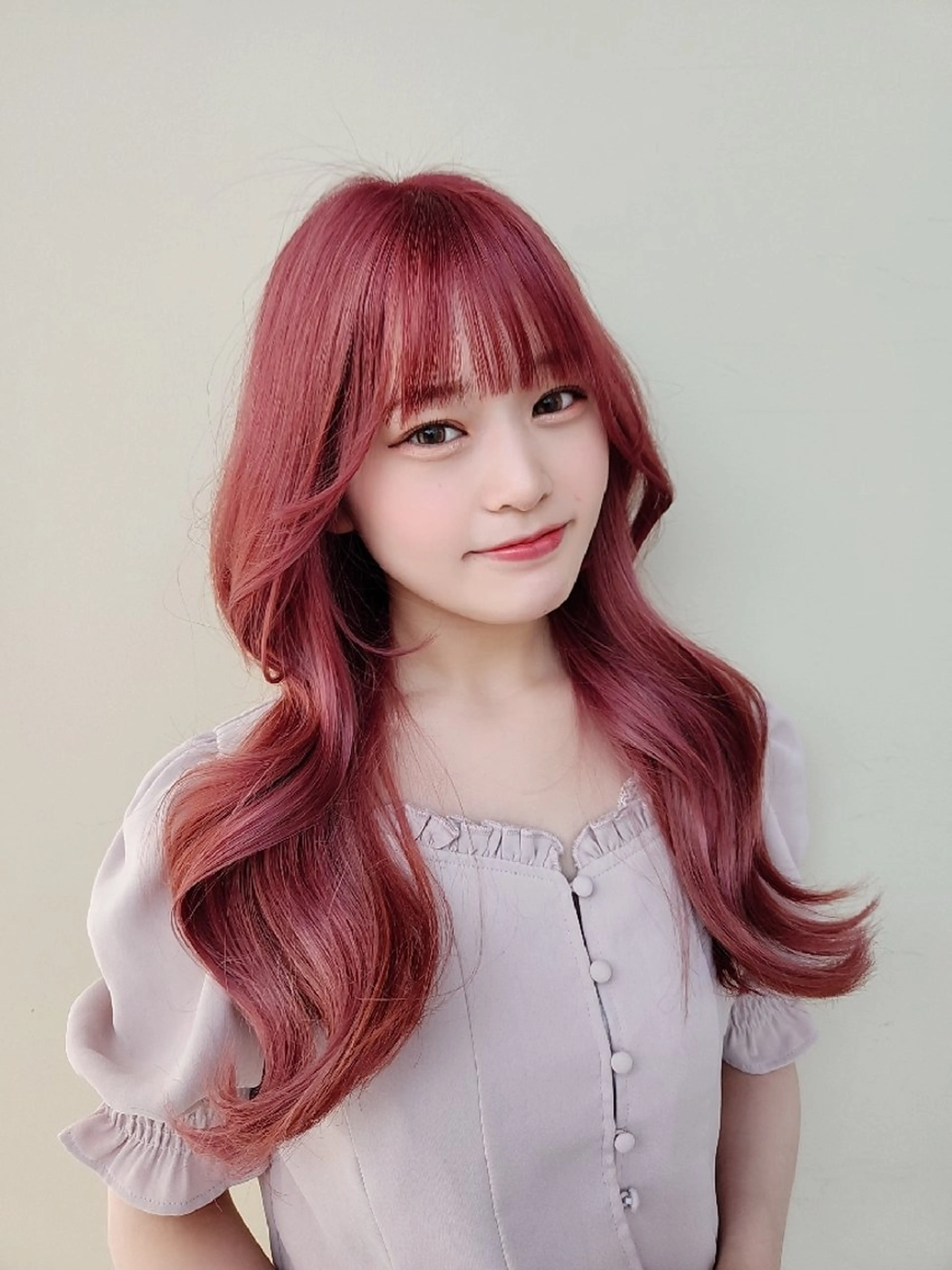 ロング カラー Nanako。/韓国 ヘア/顔周りカットのヘアスタイル