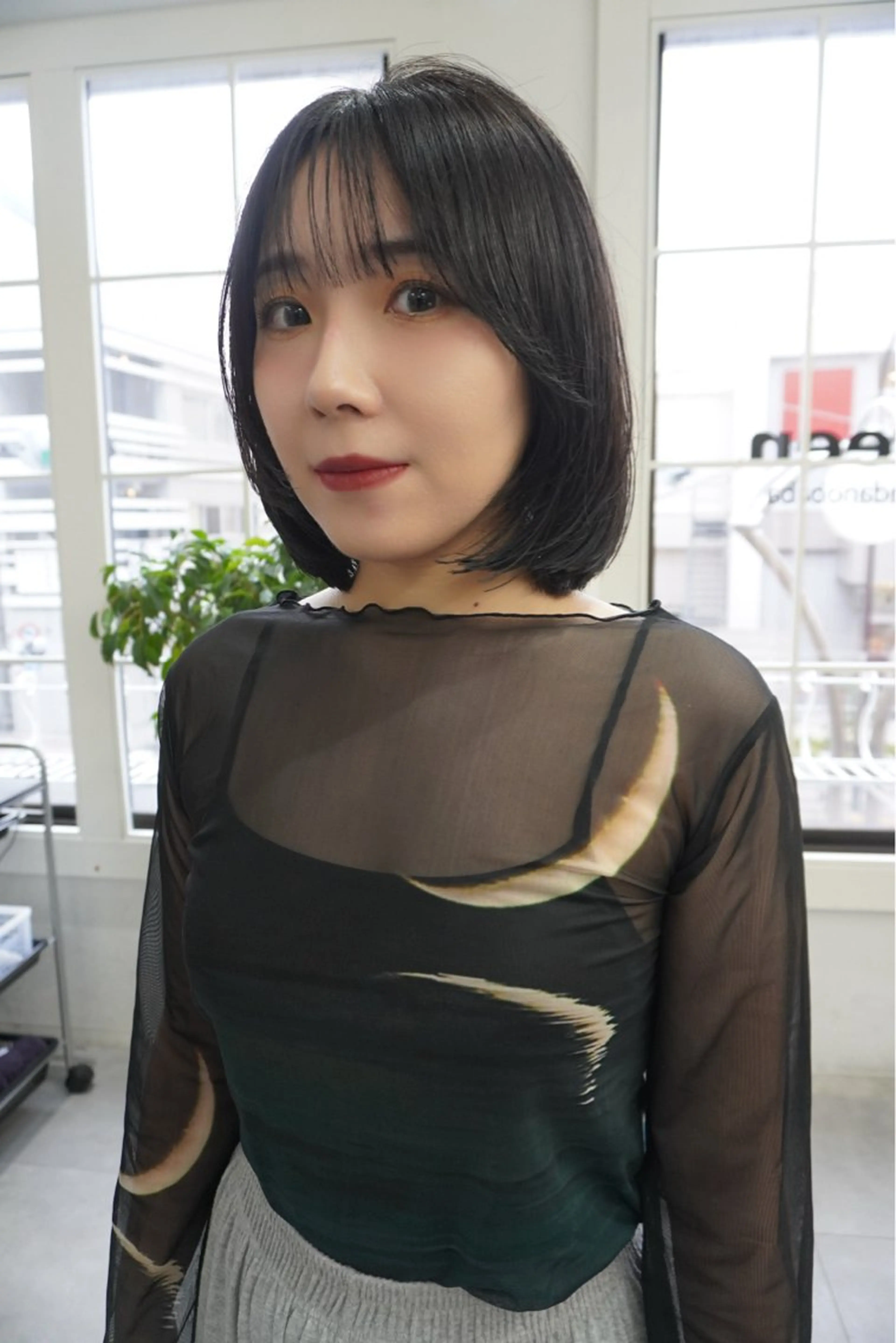 ショート カラー ボブレイヤー ボブ レイヤーカット カット ヘアカラー トリートメント レイヤー／似合わせ TAKUYAのヘアスタイル