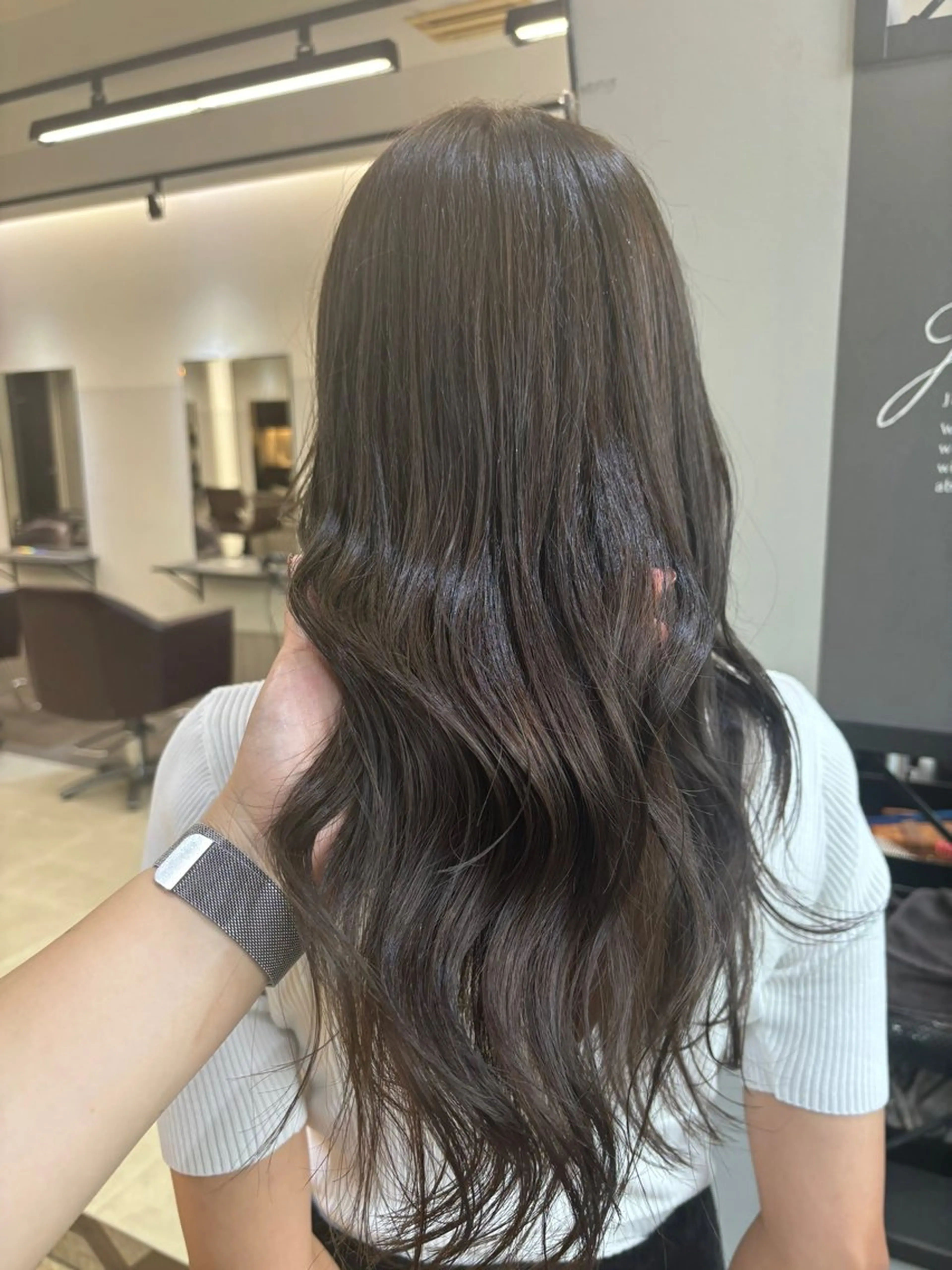 ロング カット ヘアカラー トリートメント JILL 橋本菜希のヘアスタイル