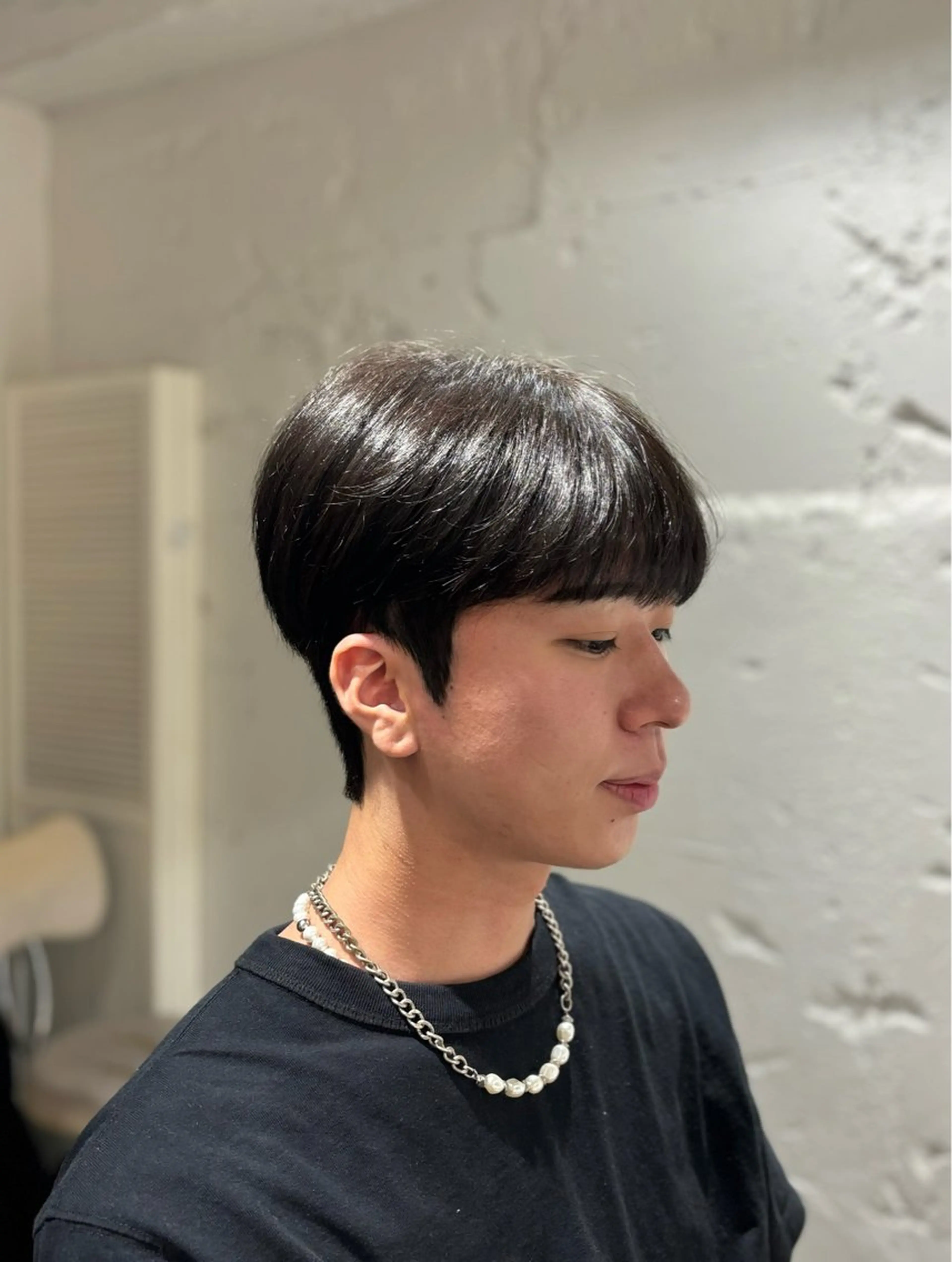 ショート メンズ カット パーマ 韓国メンズヘア/ ダウンパーマ/歩夢のヘアスタイル