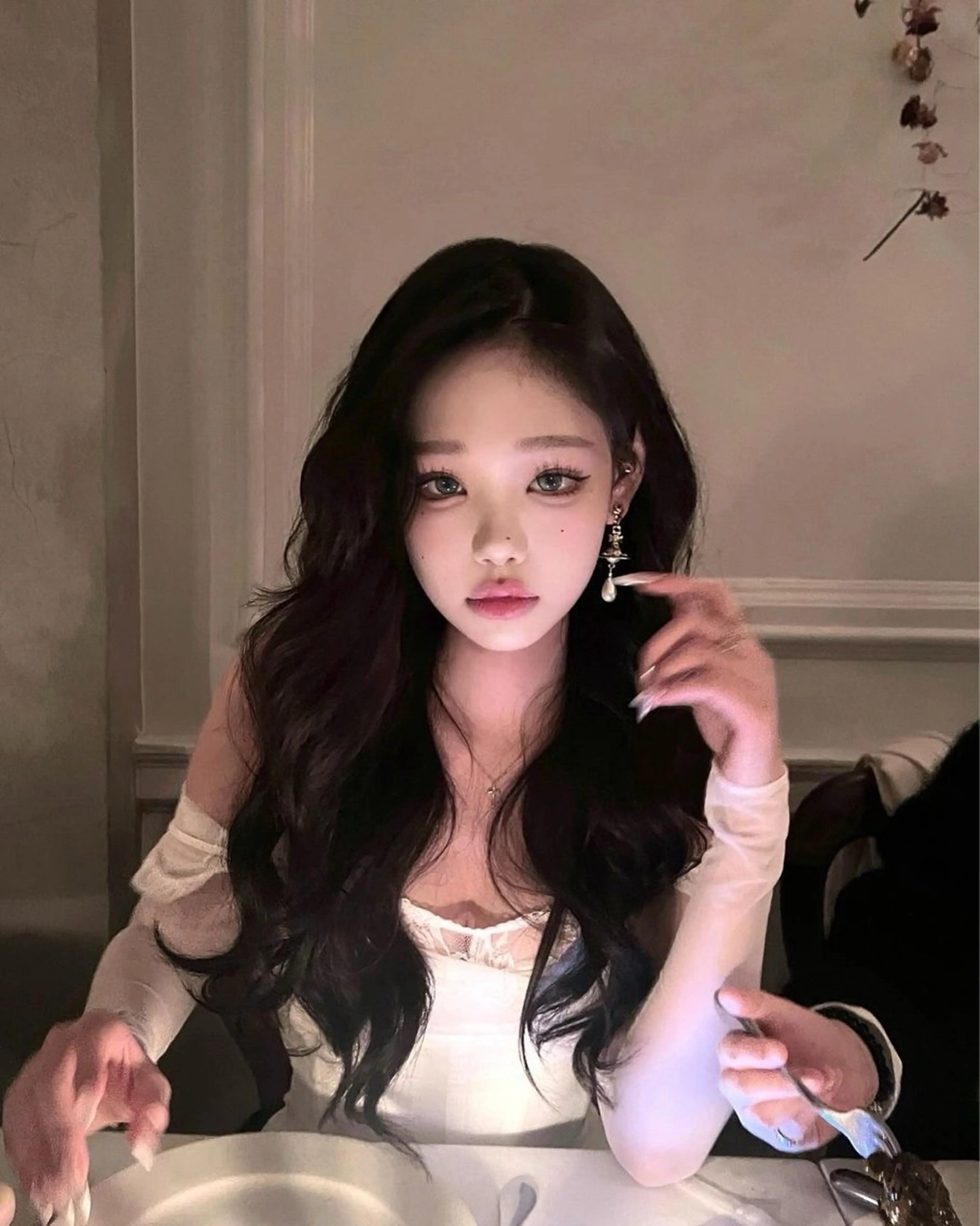 カラー カット ヘアカラー 韓国風暗髪ヘア🤍 🫧MIREIのヘアスタイル