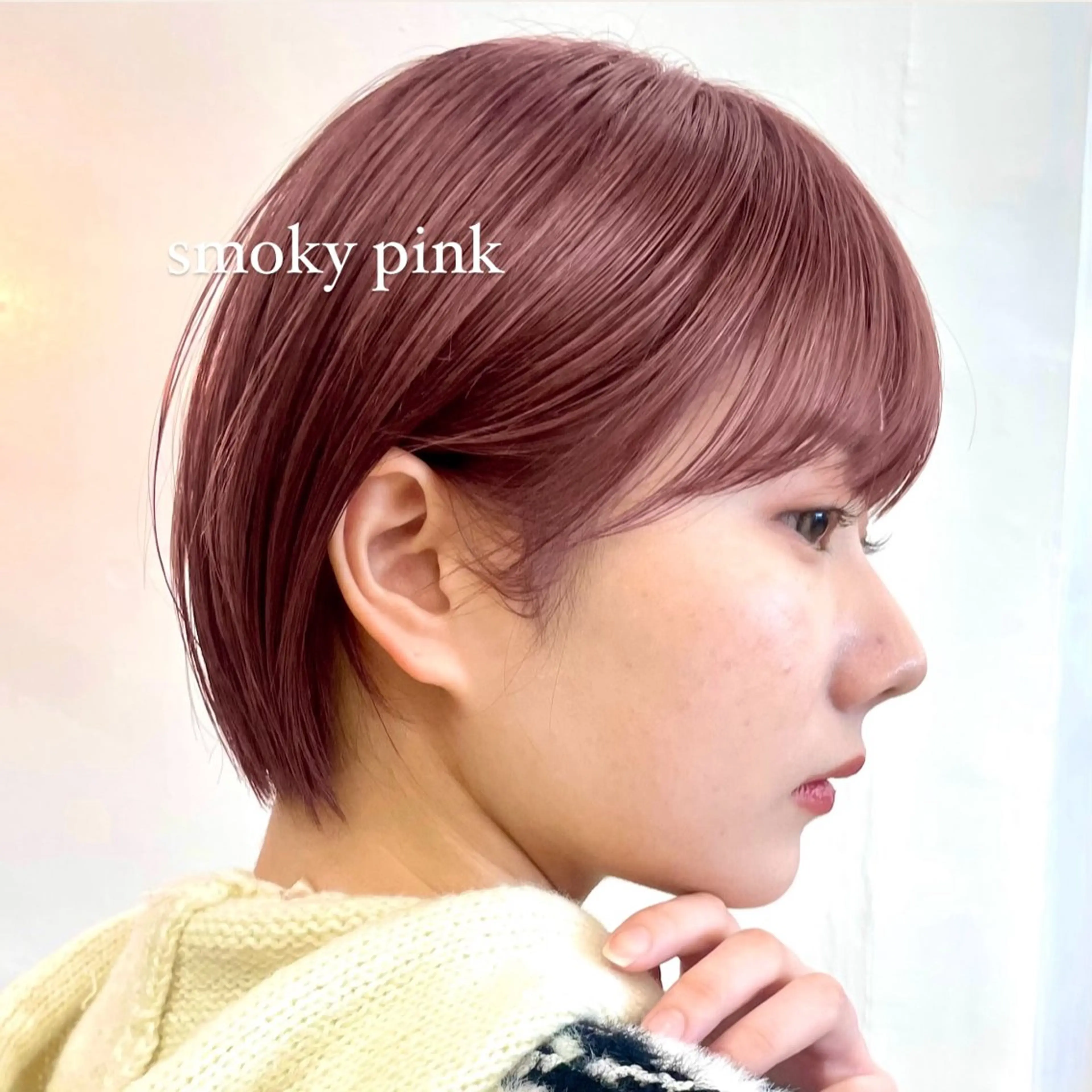 ショート カラー ヘアアレンジ ブリーチ ピンクカラー ボブ/レイヤー/ 艶髪/HANA💗のヘアスタイル