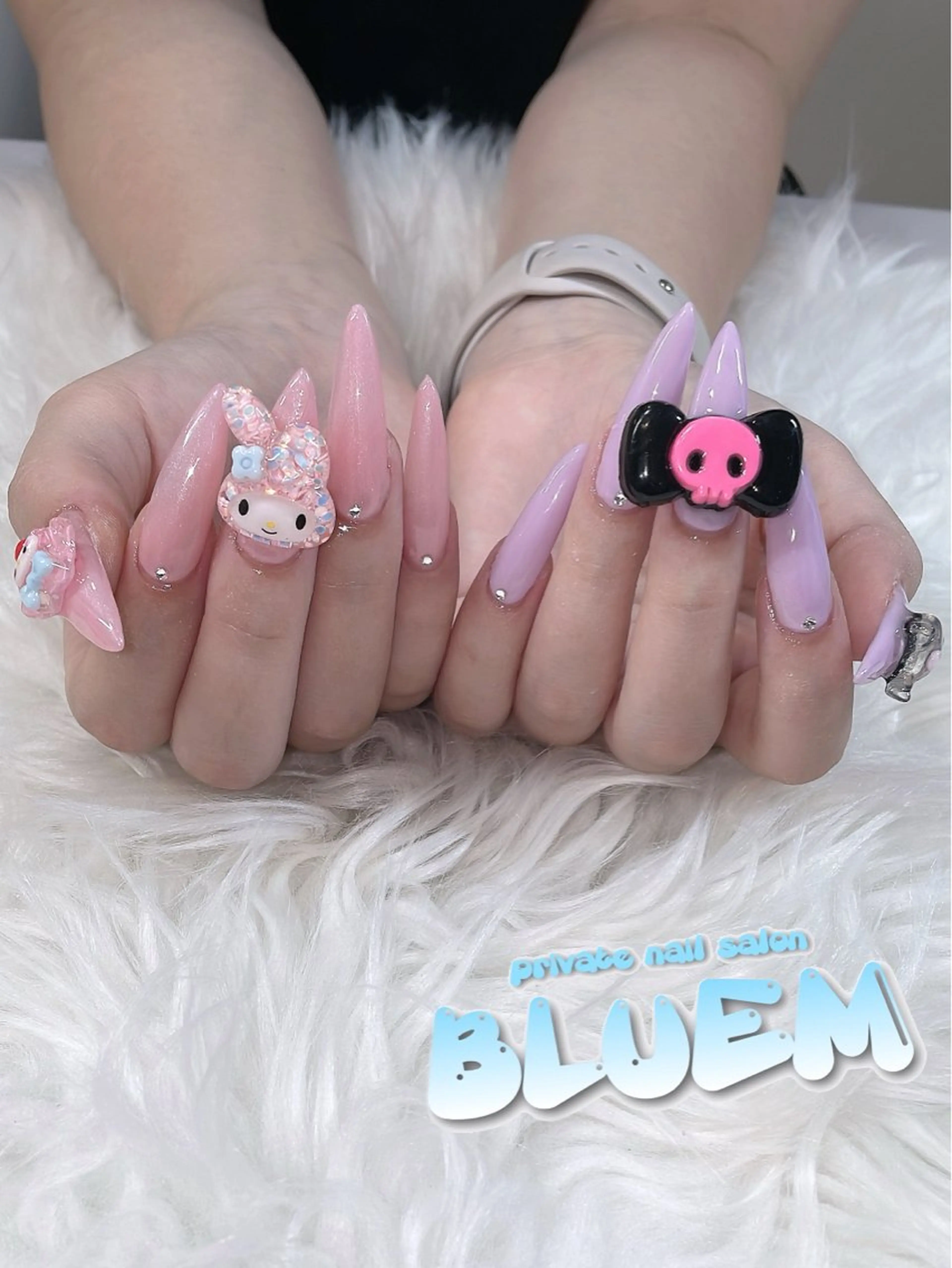 ネイル スカルプネイル ハンドネイル BLUEM みおちのネイルデザイン