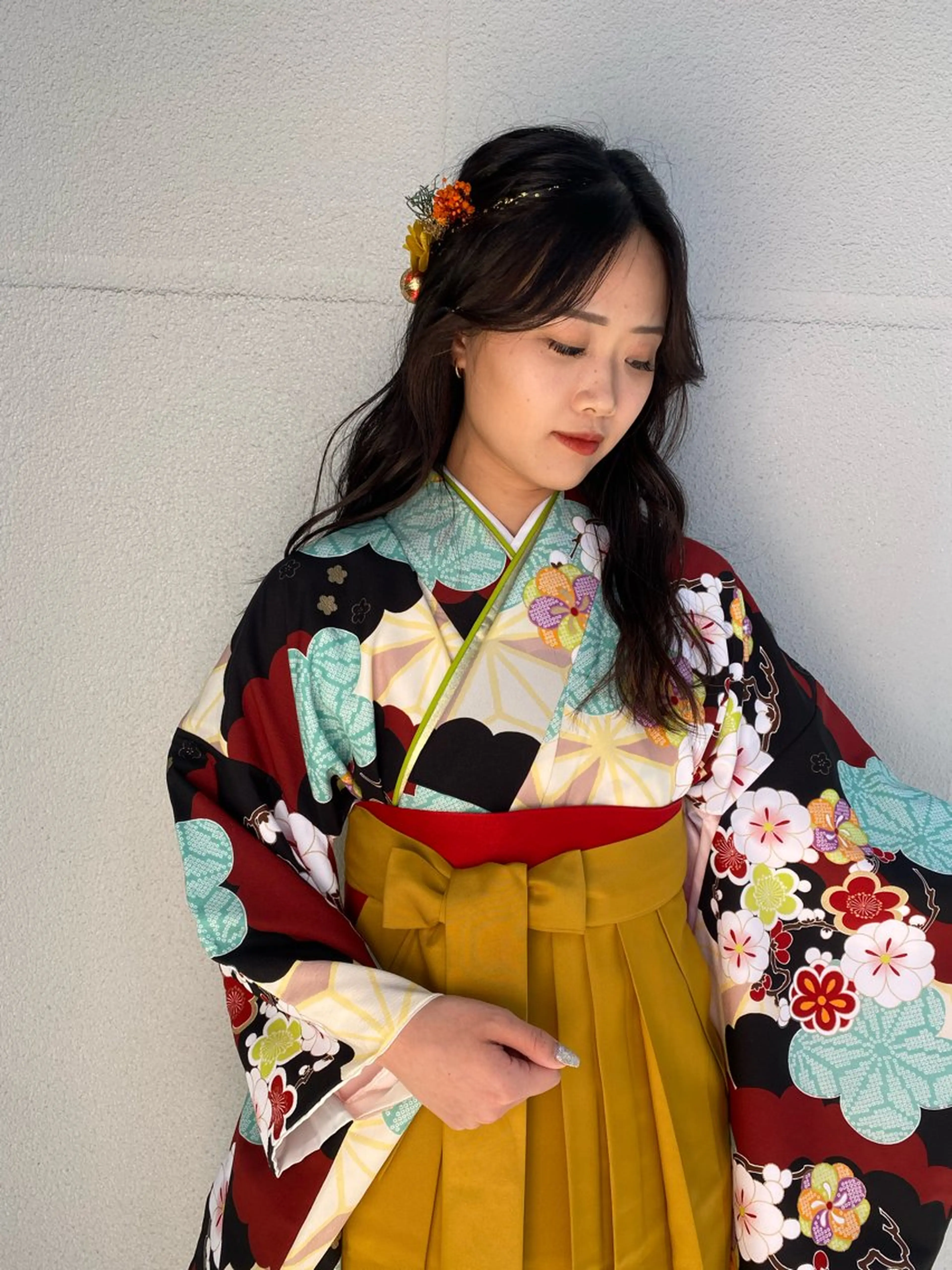 着付け イシカワ エリナのヘアスタイル