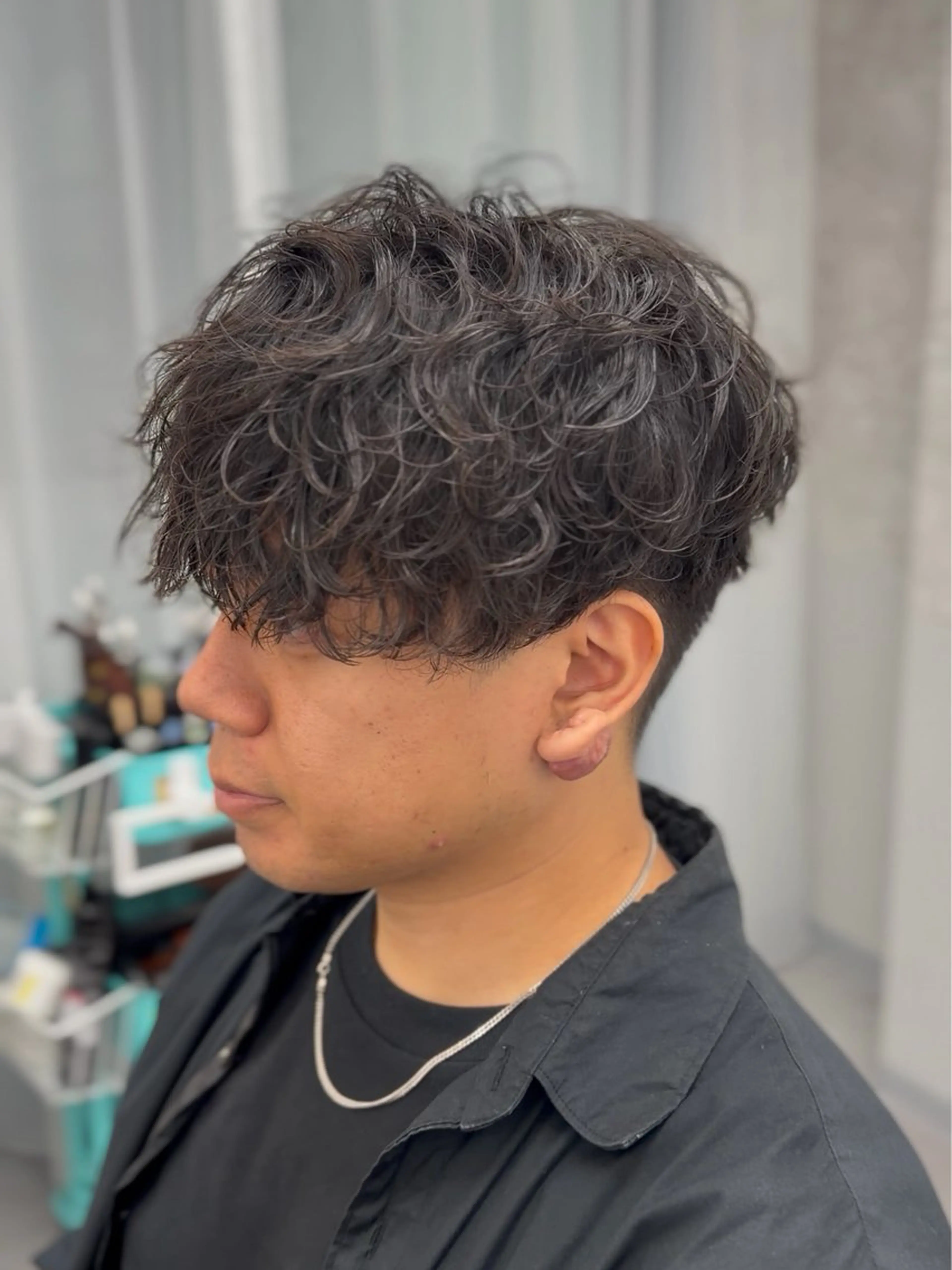 ショート パーマ メンズ カット パーマ トリートメント ヘッドスパ 【tocca茨木】 MOMOKAのヘアスタイル