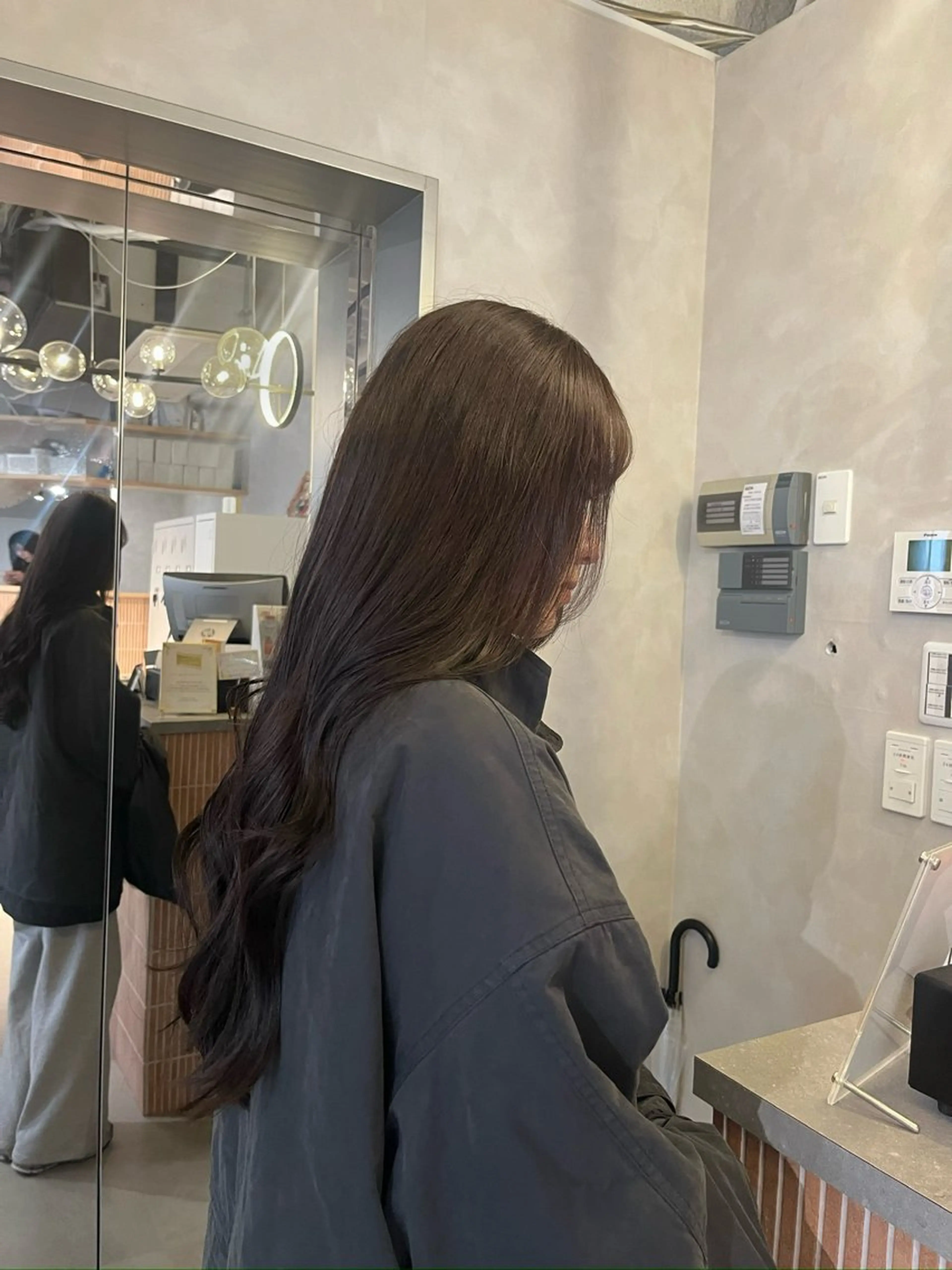 カラー グレージュ ラベンダーカラー ラベンダーグレージュ ラベンダーグレー asuka/ 大阪梅田のヘアスタイル