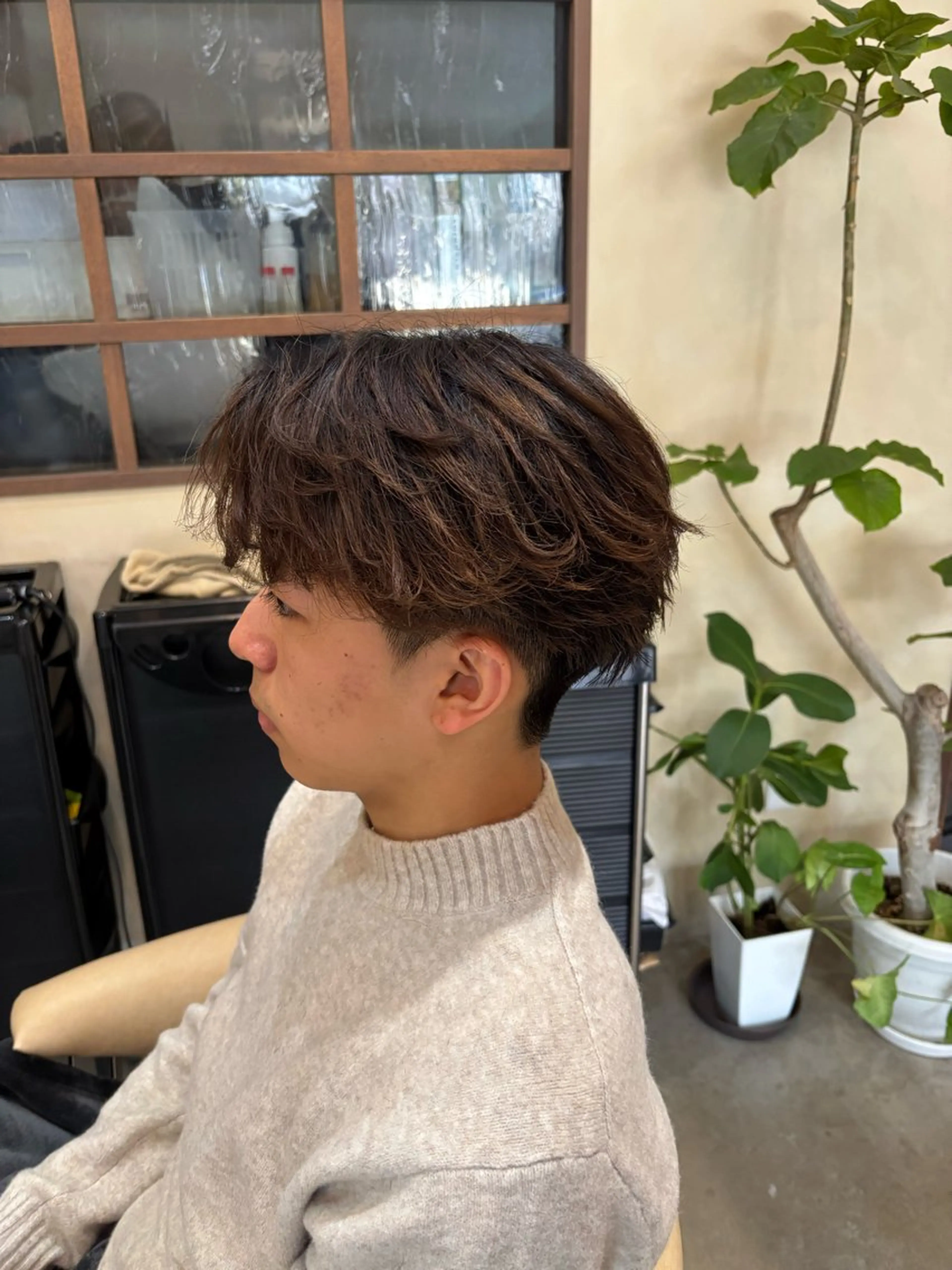 ショート メンズ カット パーマ 鹿児島 TSUBASAのヘアスタイル
