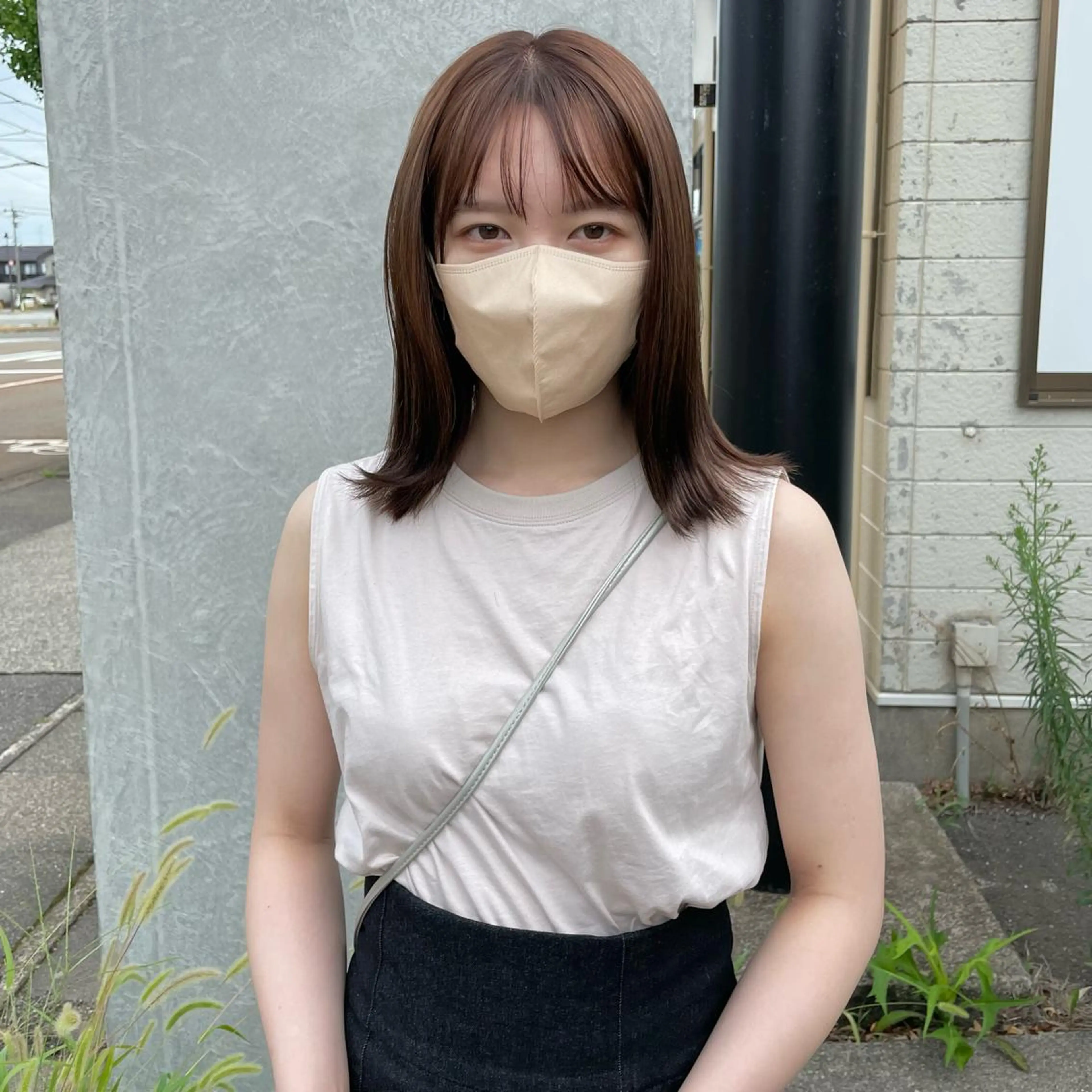 ミディアム カラー はちすか るかのヘアスタイル