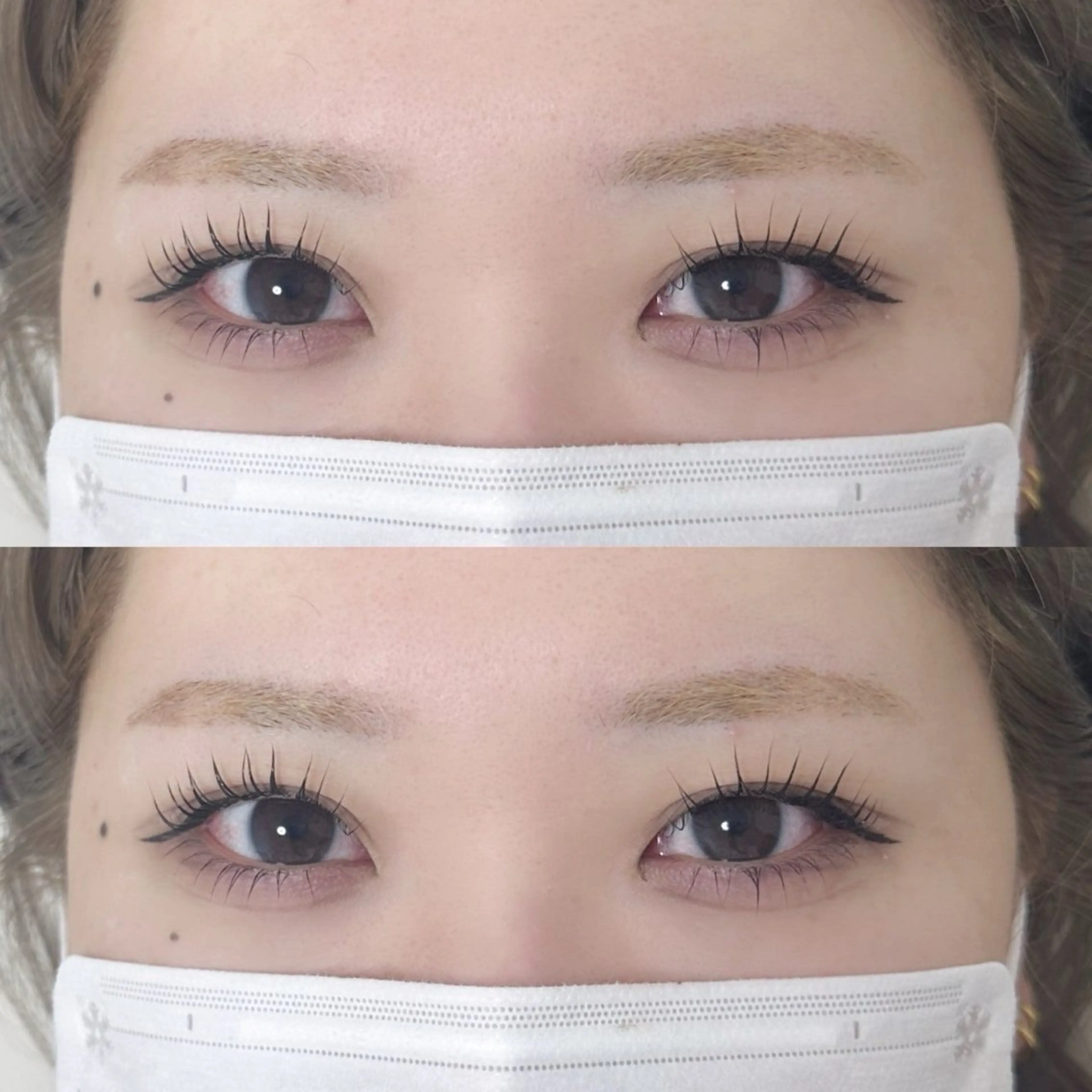 マツエク・マツパ 下まつげエクステ 一重×まつ毛パーマ マツパ 🎀Ayano🎀 アイブロウ33大名店のマツエク・マツパデザイン