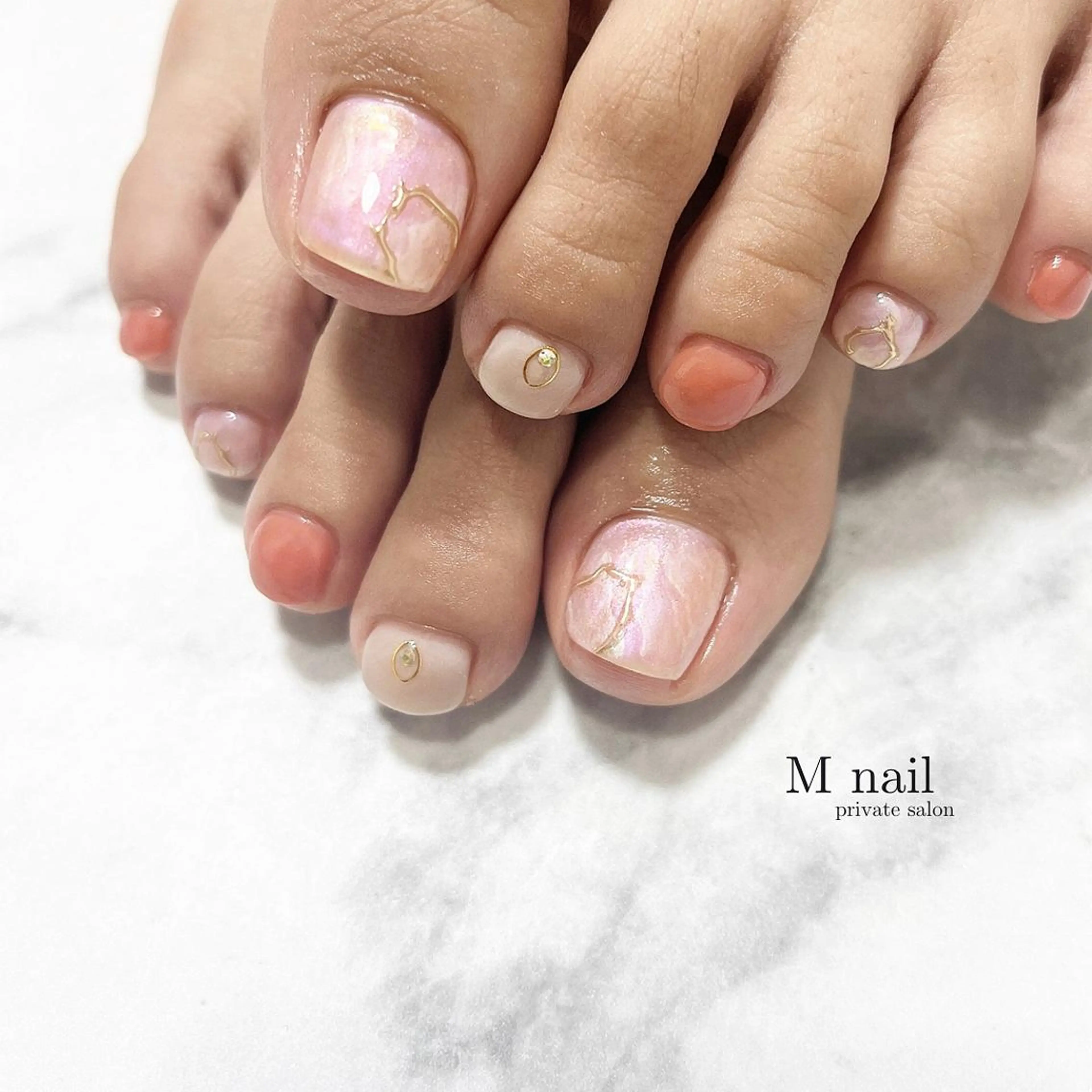 ネイル フットネイル M　nail所属・M nailのネイルデザイン