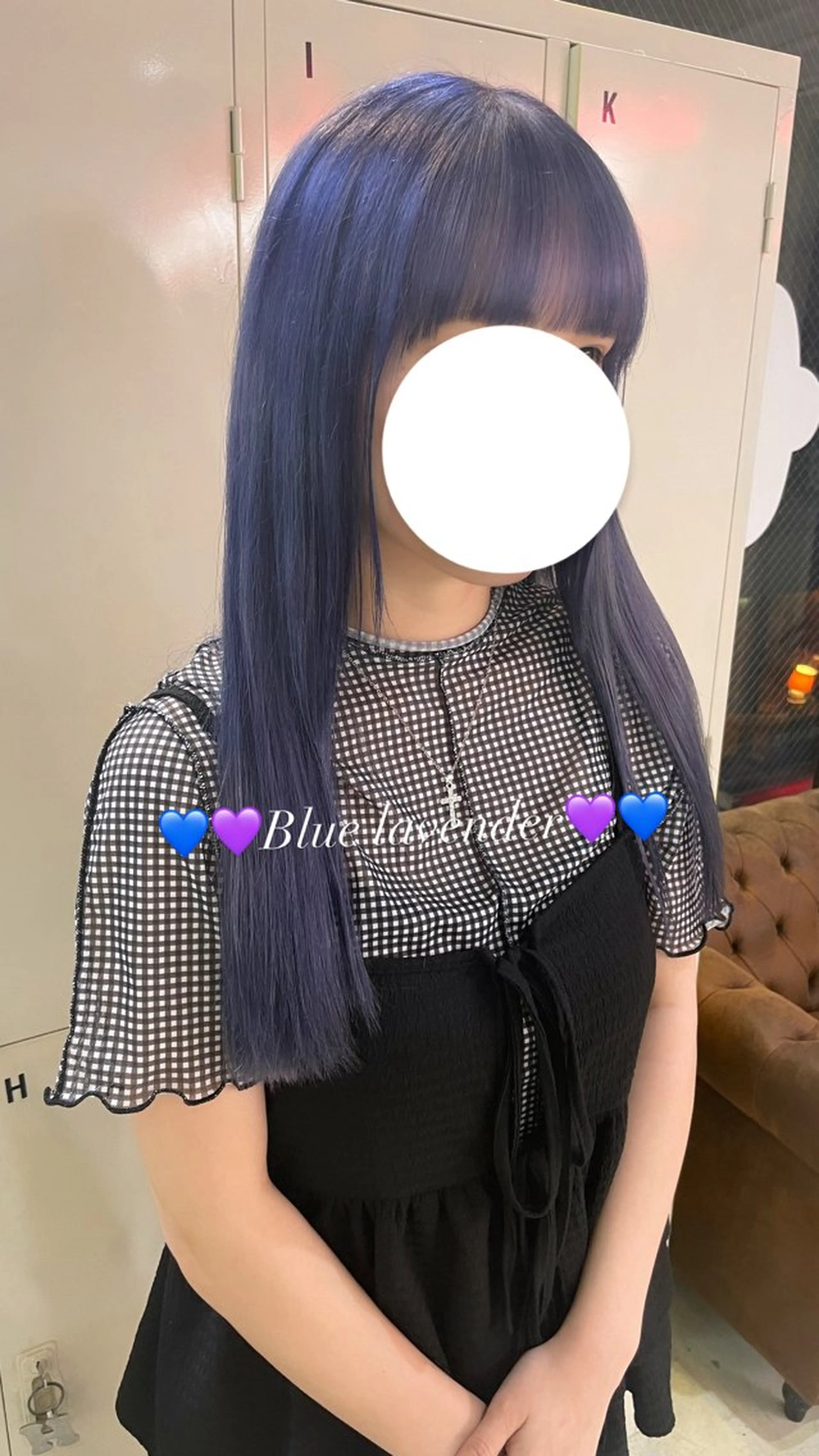 ロング カラー ブルーカラー 透明感カラー ラベンダーカラー ヘアカラー トリートメント ハイトーン×デザイン 🪽🫧HIKARIのヘアスタイル
