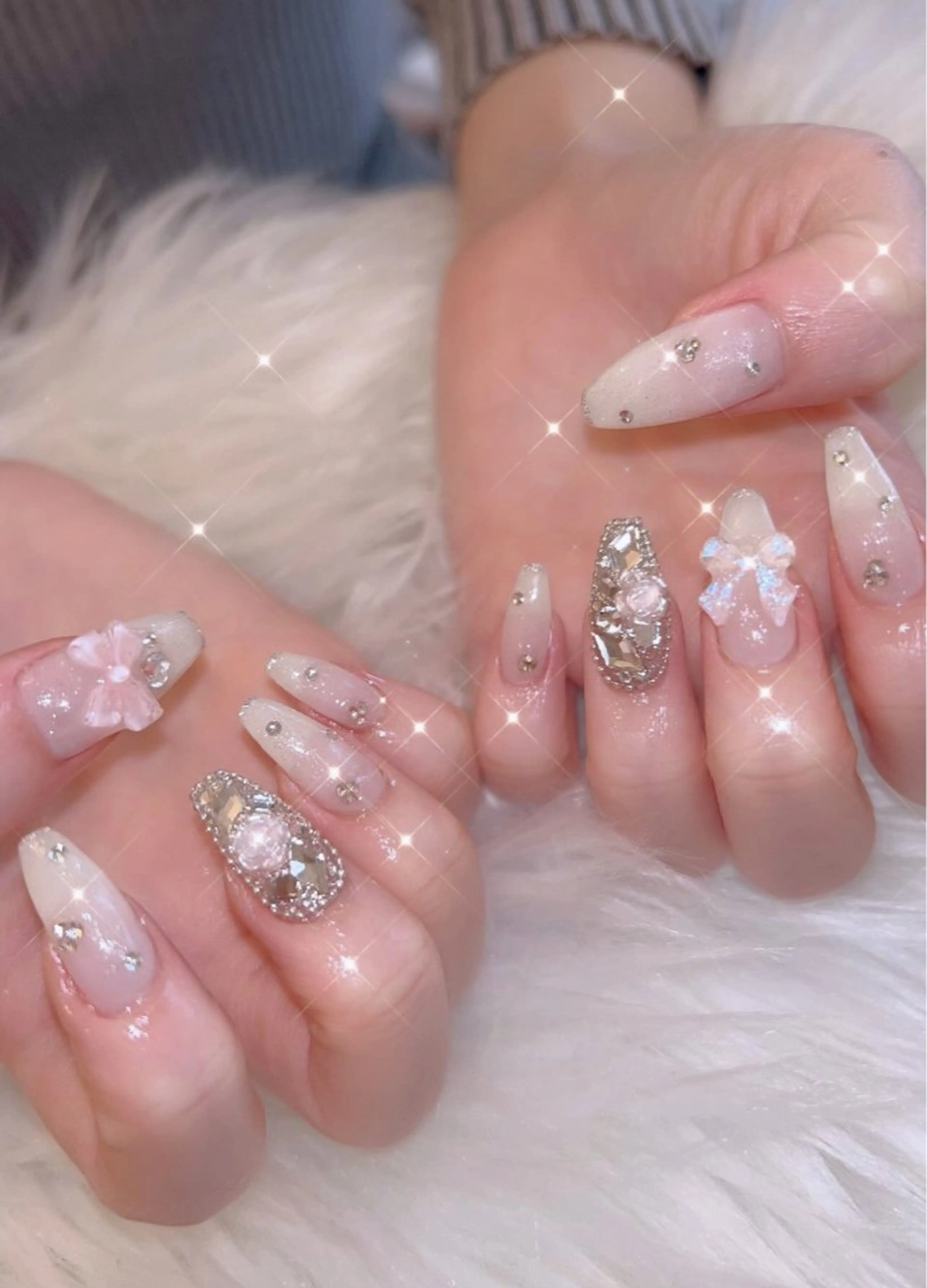 ネイル アートネイル 持ち込み バレンタイン ハンドネイル アイラブミーネイル MAMI指名のネイルデザイン