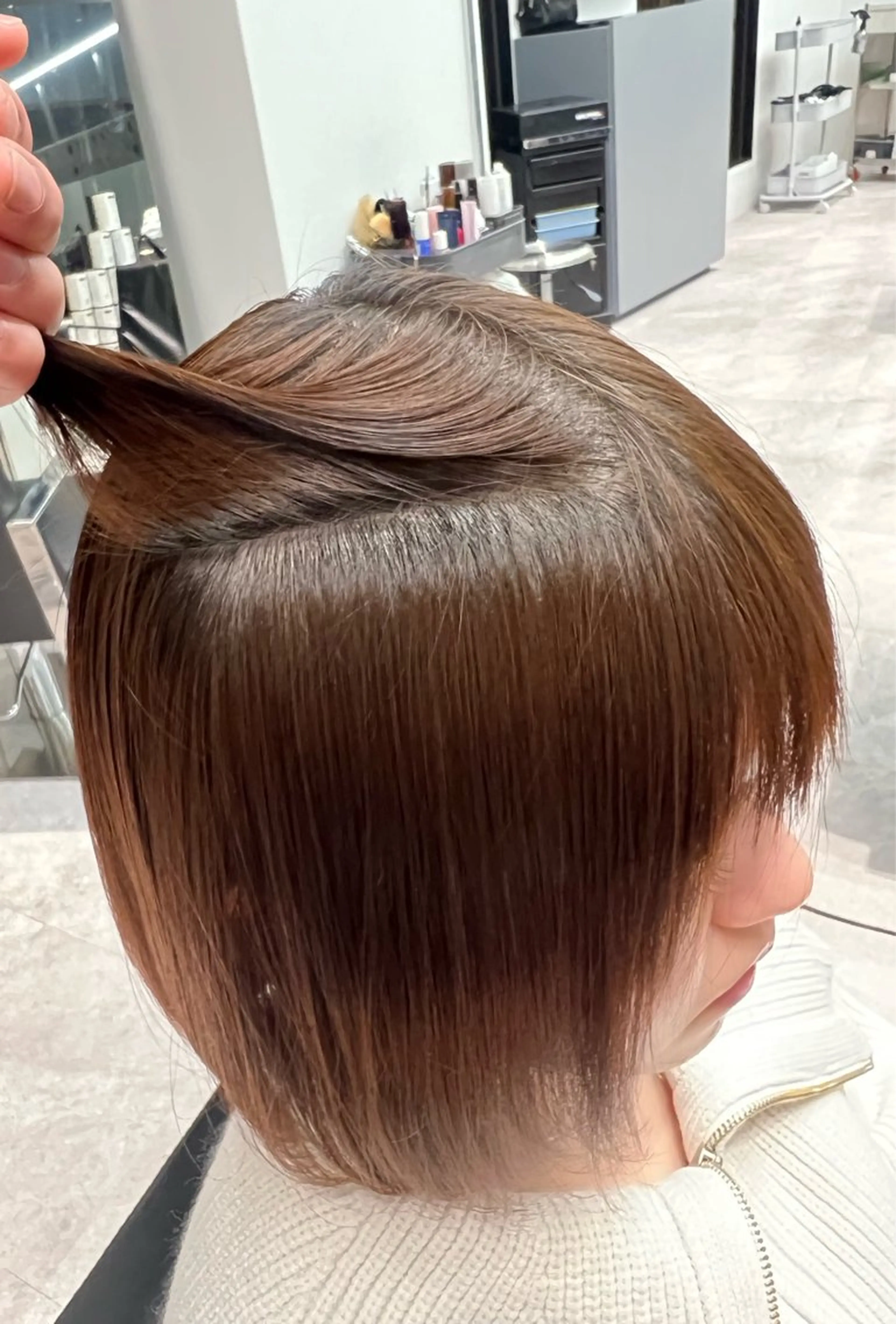 【贅沢地肌ケア】クレイカラー＋髪質改善（X）トリートメントの写真