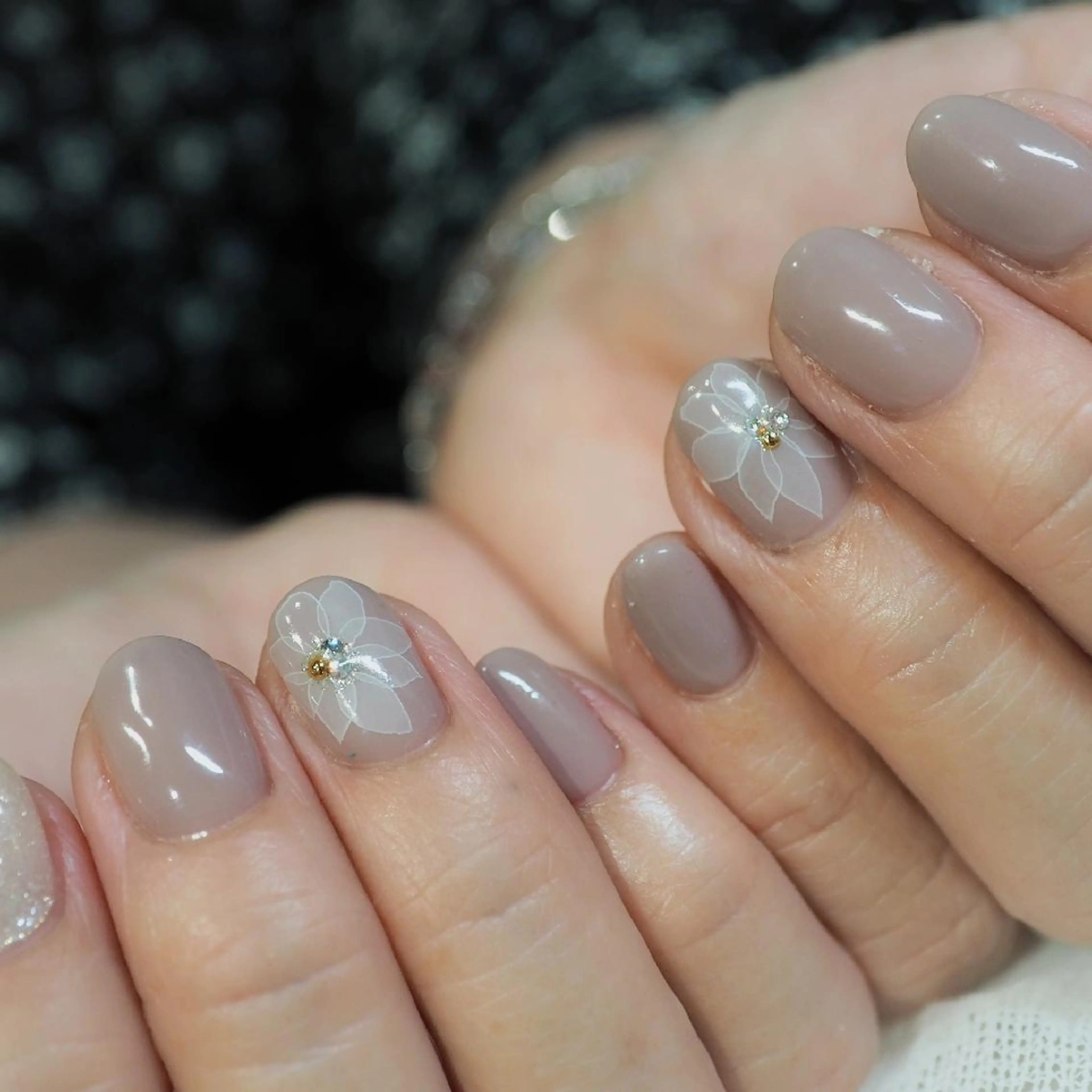 ネイル フラワーネイル シンプルネイル infinity skyのネイルデザイン