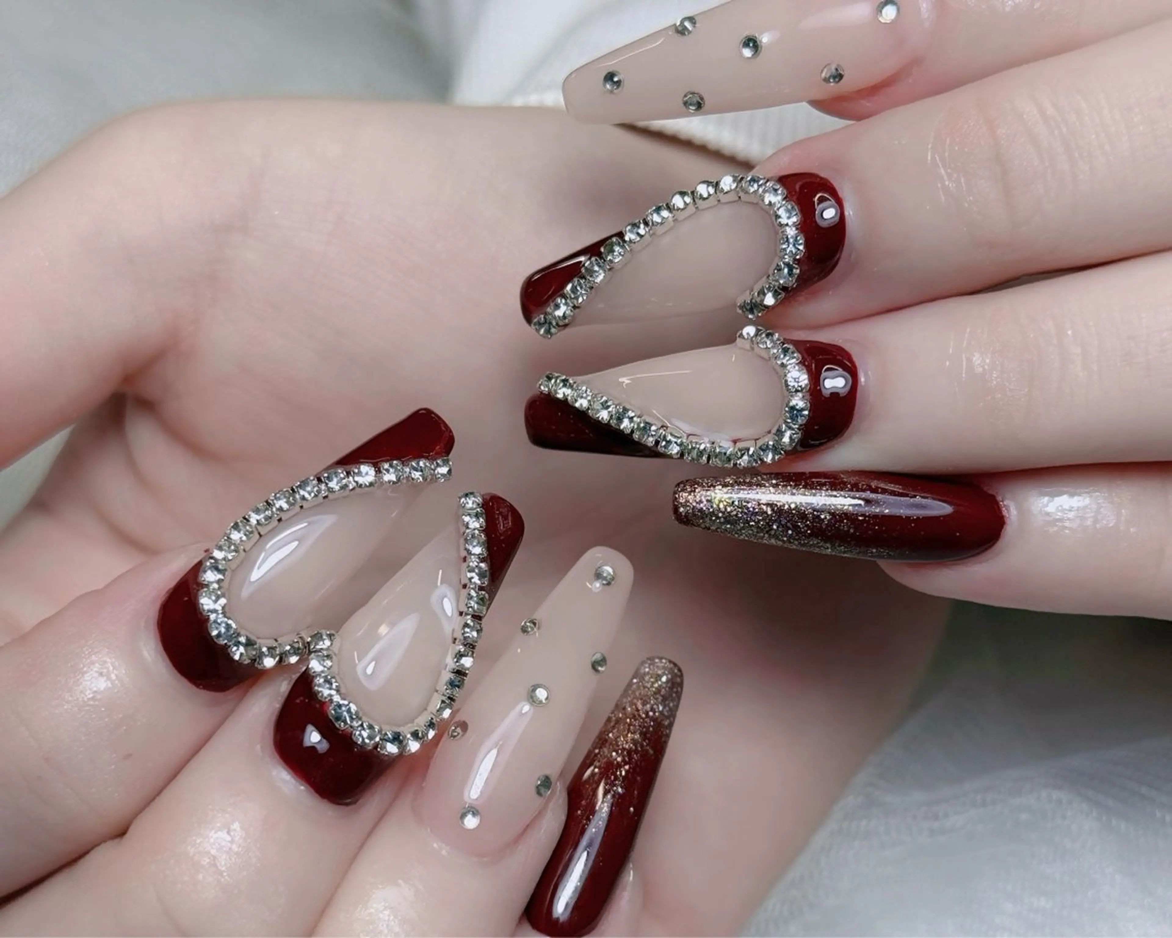 ネイル オーロラネイル チークネイル フットネイル フレンチネイル 韓国ネイル ハンドネイル Lumi Nailのネイルデザイン