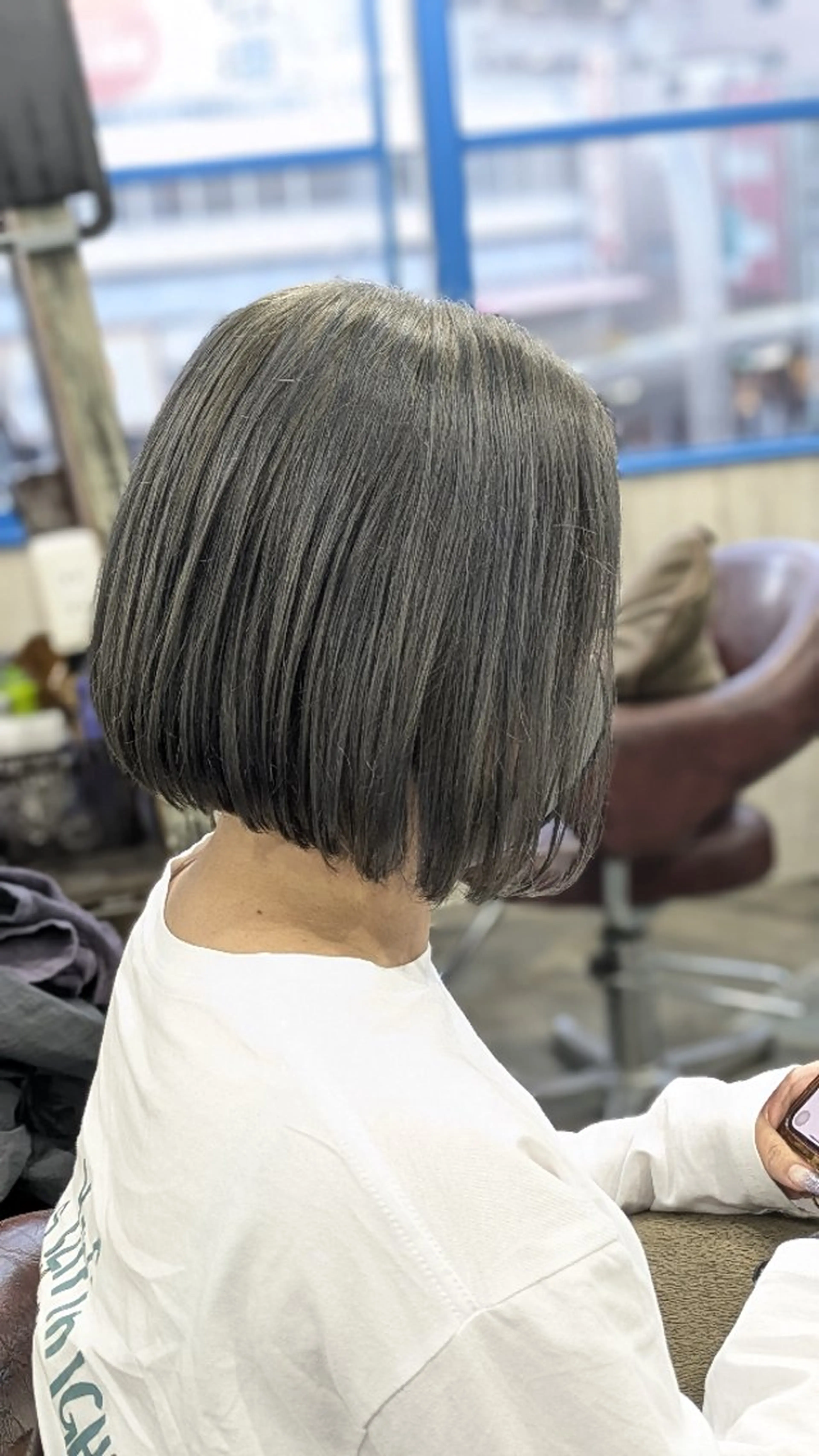 ミディアム カラー ダブルカラー ボブ カット ヘアカラー トリートメント メンズパーマ/ボブ/ レイヤー店長えのもとのヘアスタイル