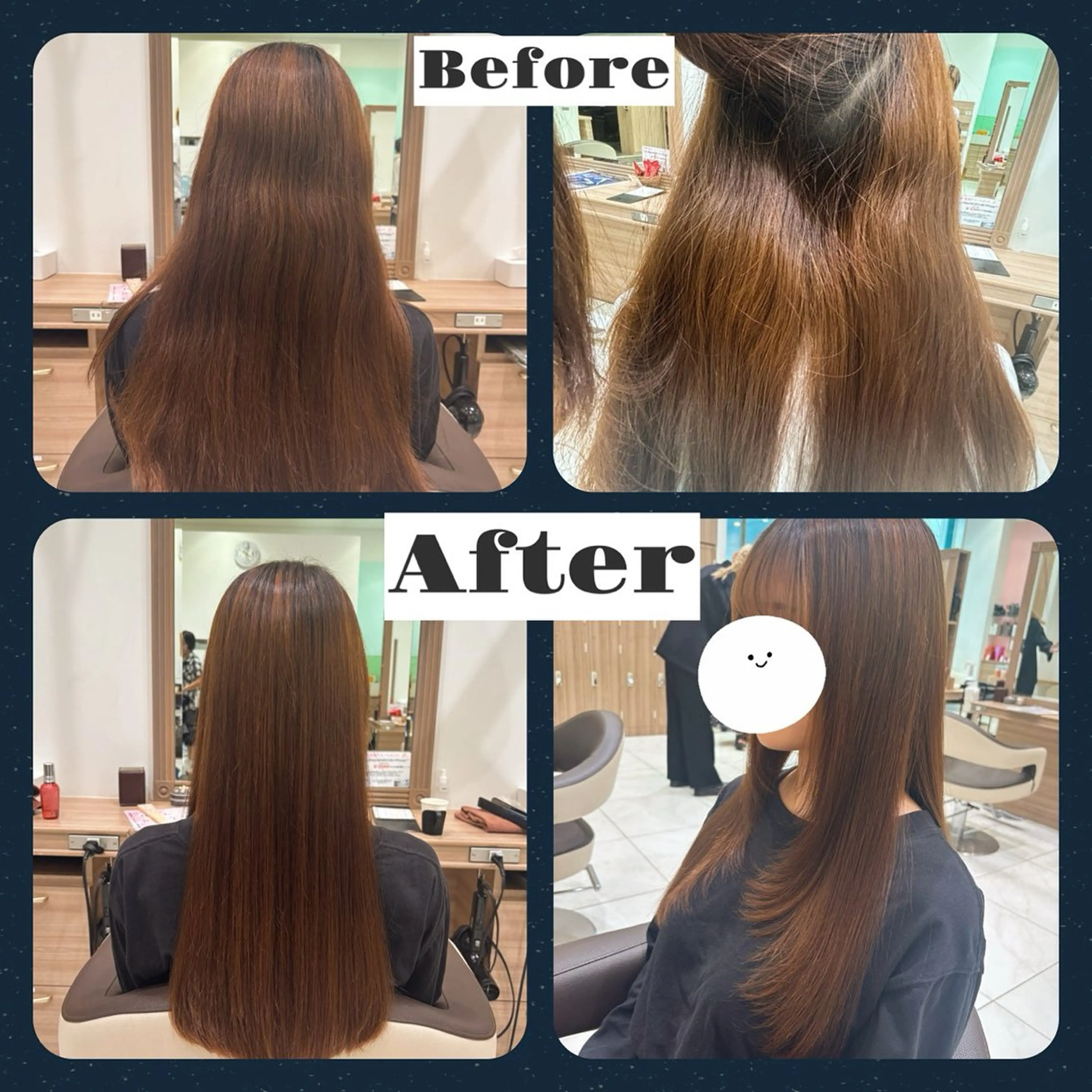 ロング 顔周りカット レイヤーカット 縮毛矯正 鈴木かのん /ミニモ限定クーポンのヘアスタイル