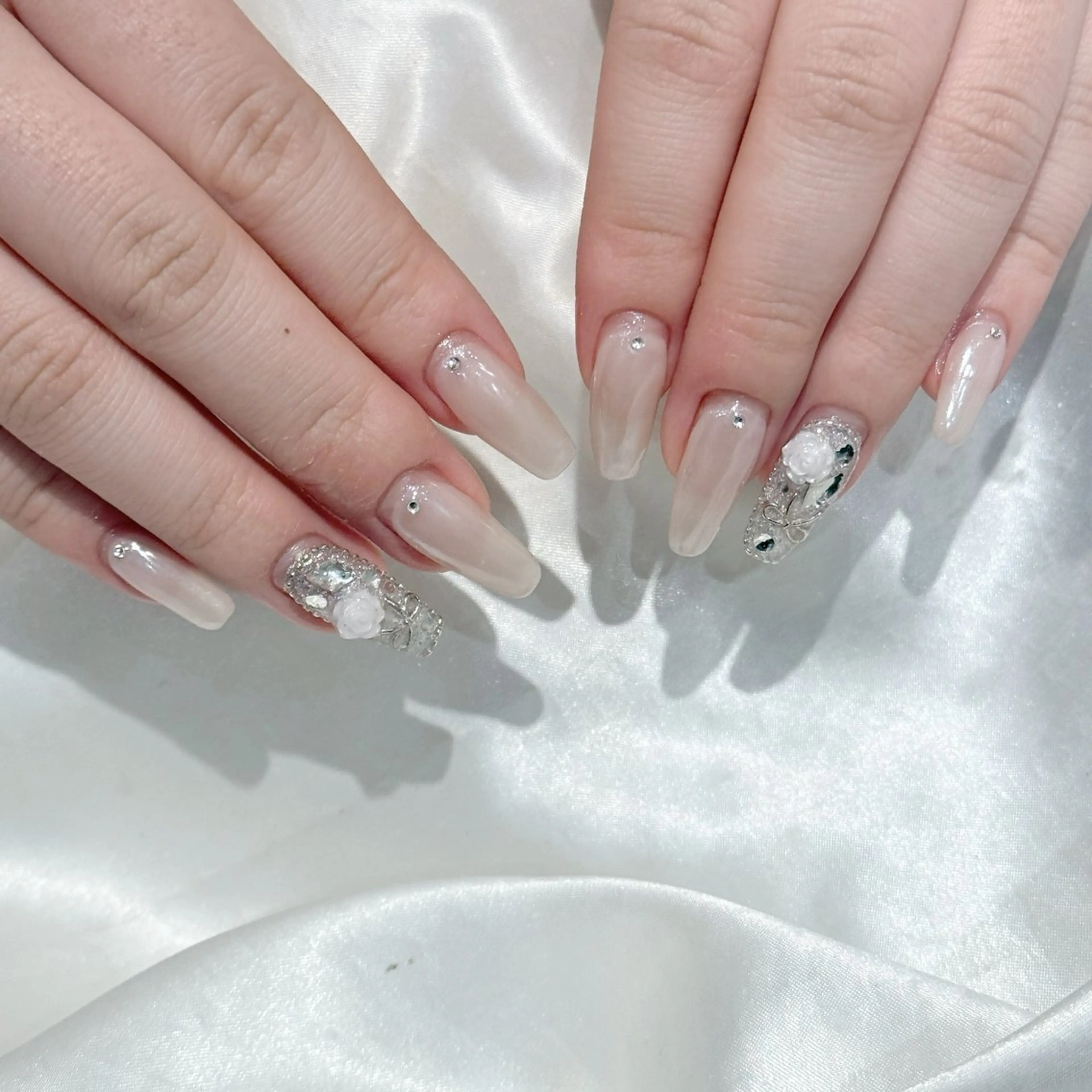 ネイル オーロラネイル ワンカラーネイル aoi ♡のネイルデザイン