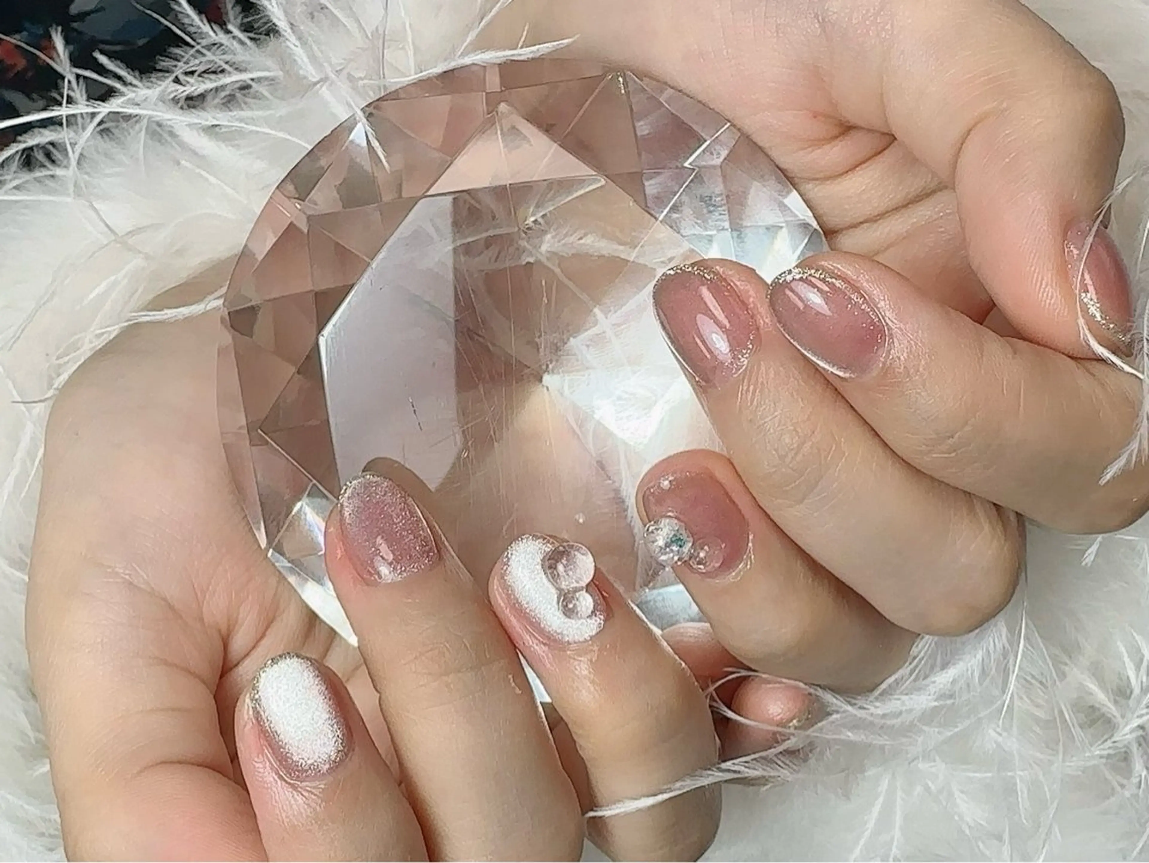 ネイル クリアネイル フットネイル フレンチネイル ジェルネイル 韓国ネイル nail salon Feerieのネイルデザイン