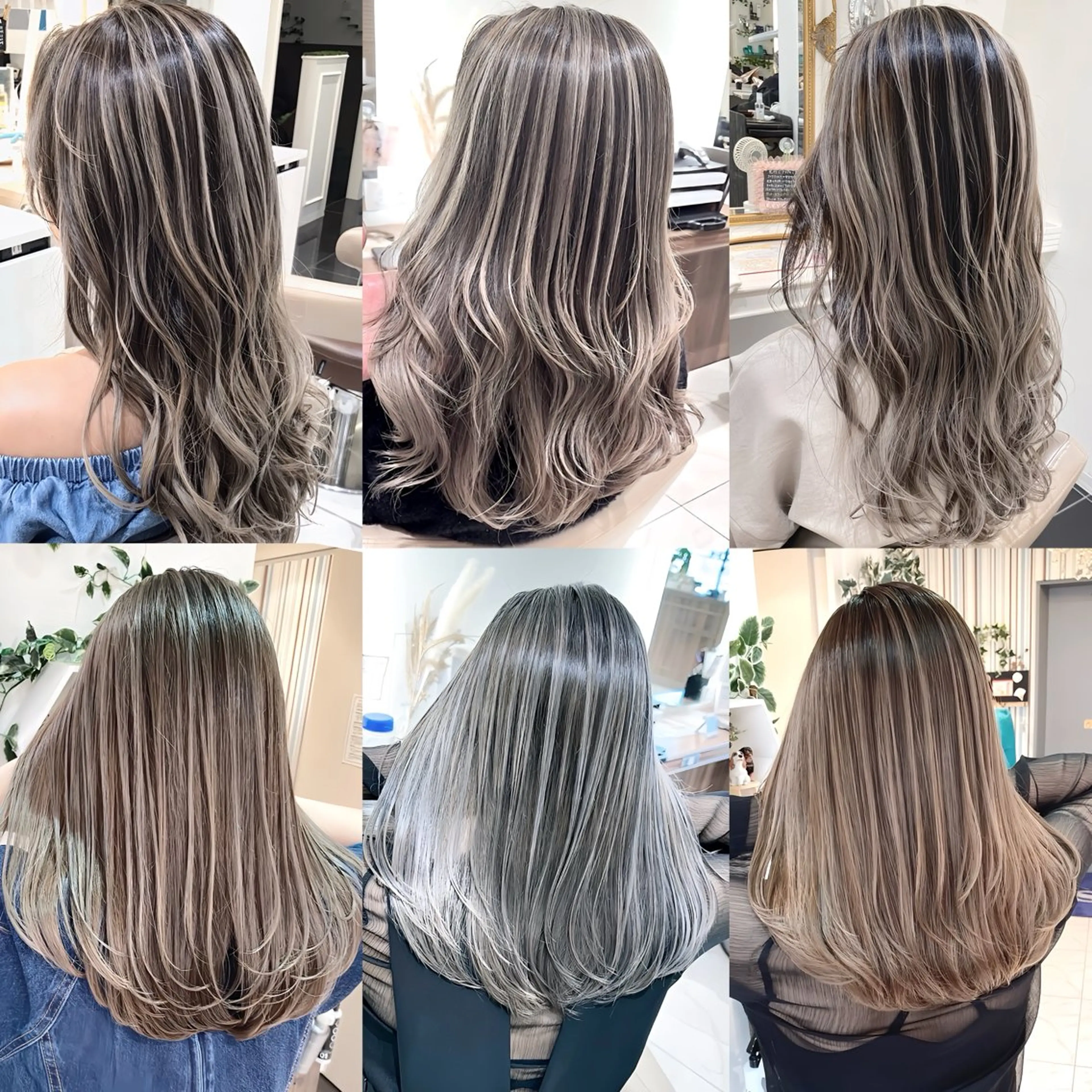 セミロング カラー バレイヤージュ 髪質改善 レイヤーカット カット ヘアカラー トリートメント 山崎俊輔/髪質改善 /バレイヤージュのヘアスタイル