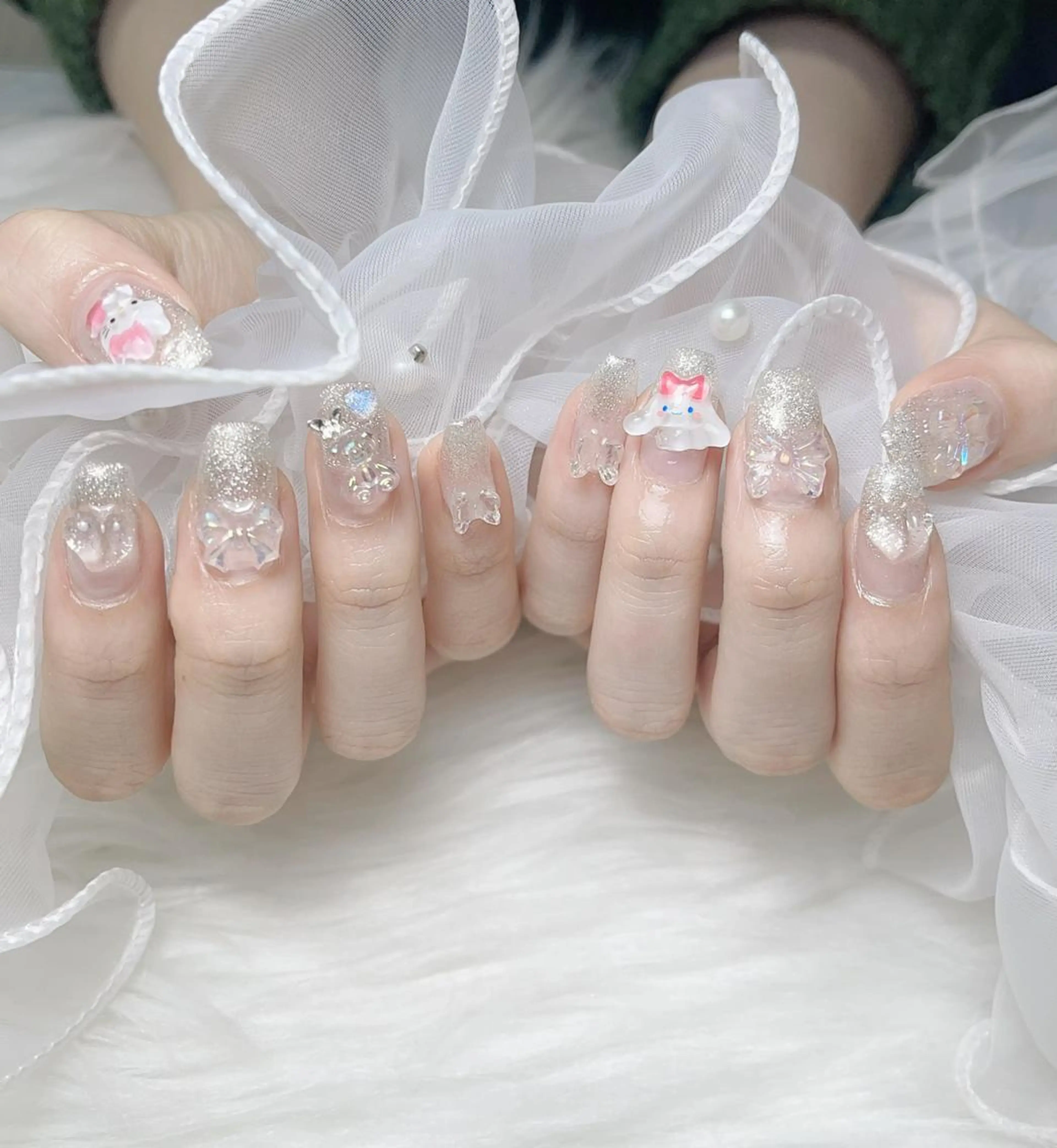 ネイル na🎀🎀na ちゅるちゅるのネイルデザイン