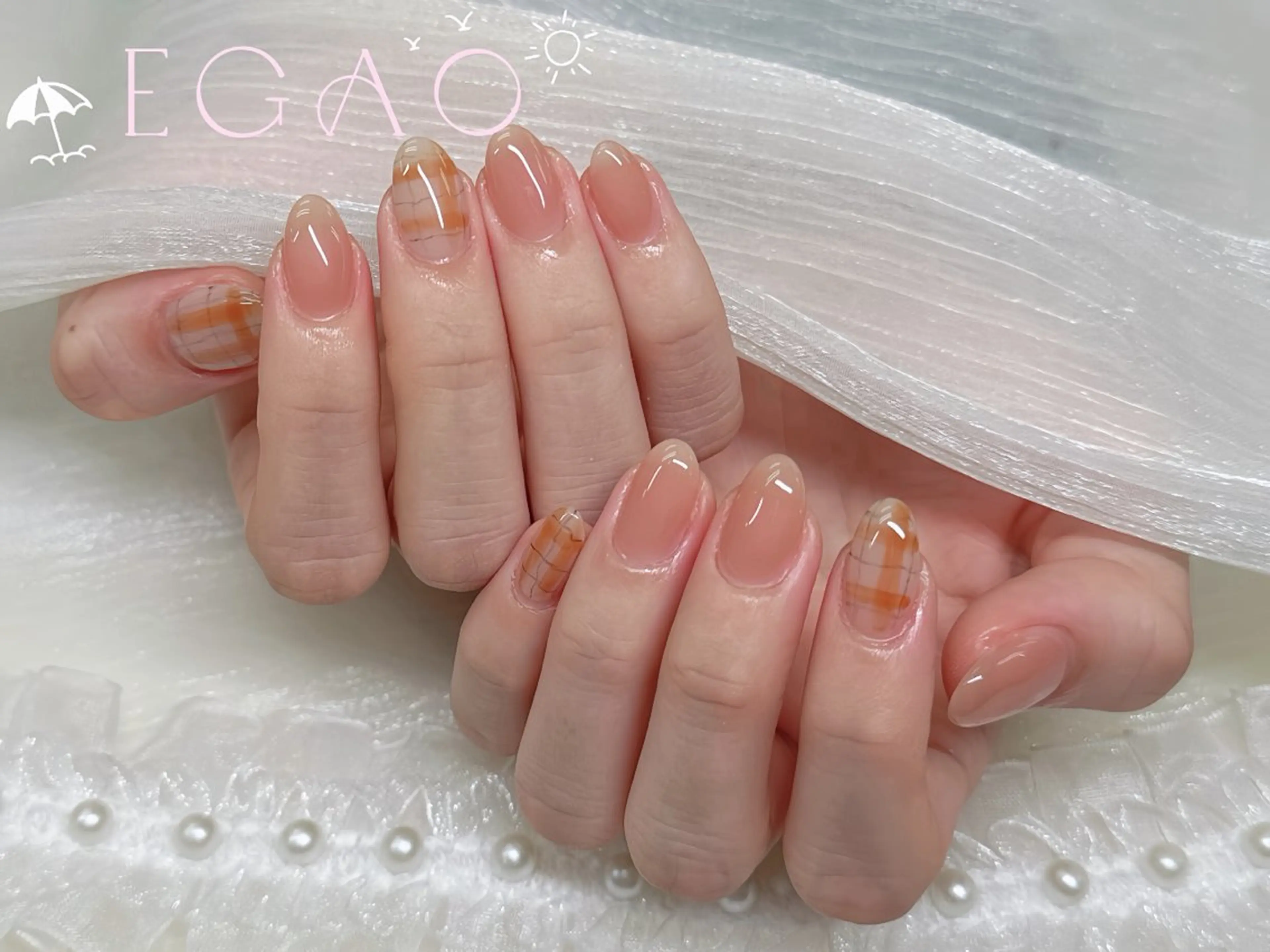 ネイル アートネイル フットネイル フレンチネイル ジェルネイル グラデーション ハンドネイル Egao Nail Salonのネイルデザイン