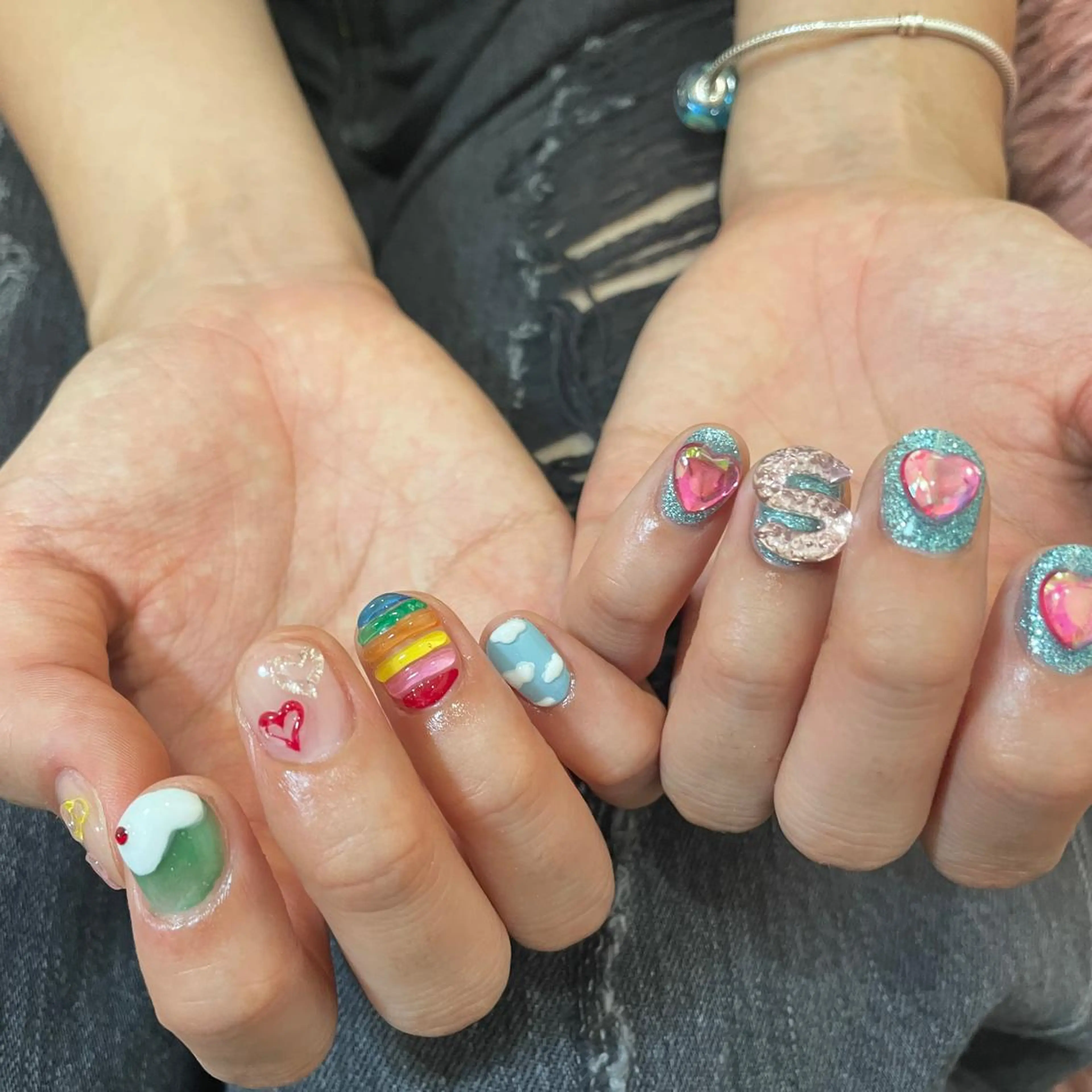 ネイル ハンドネイル フットネイル ゆびノさき茨木店 ニュアンス/アートのネイルデザイン