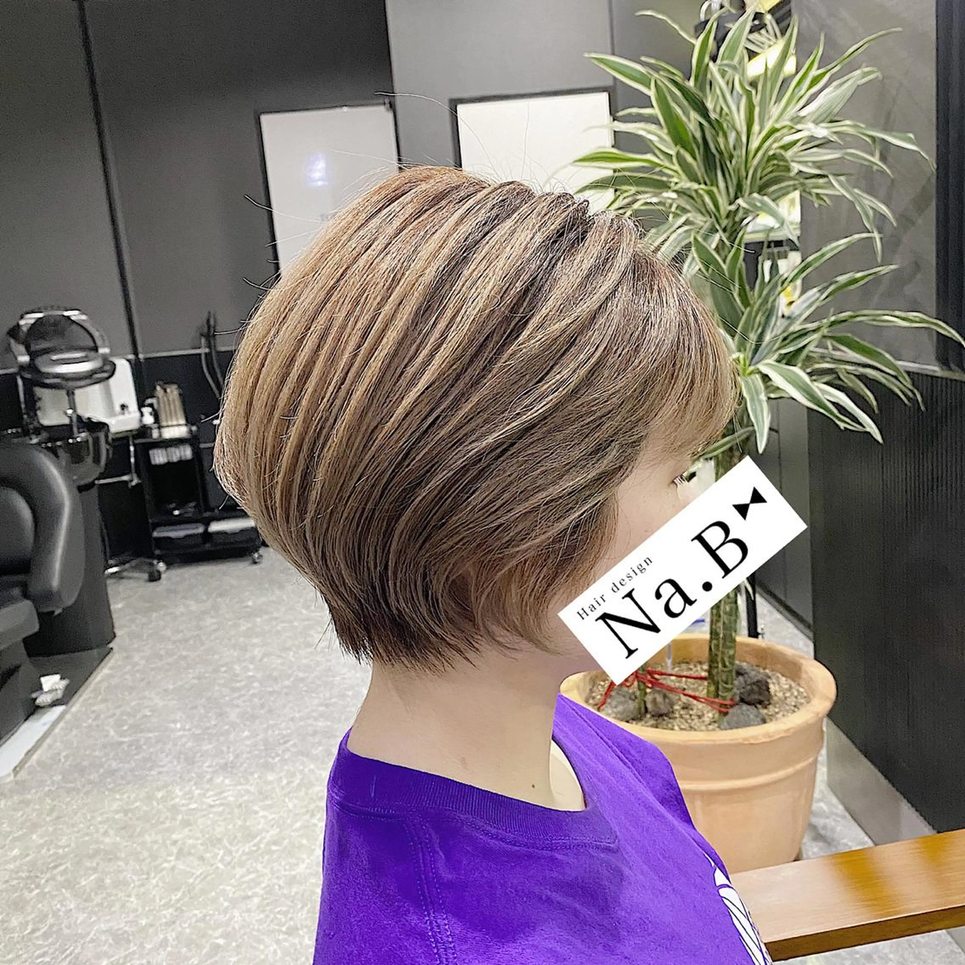 ショート Hair design Na.B所属・ジユン 지윤のヘアスタイル