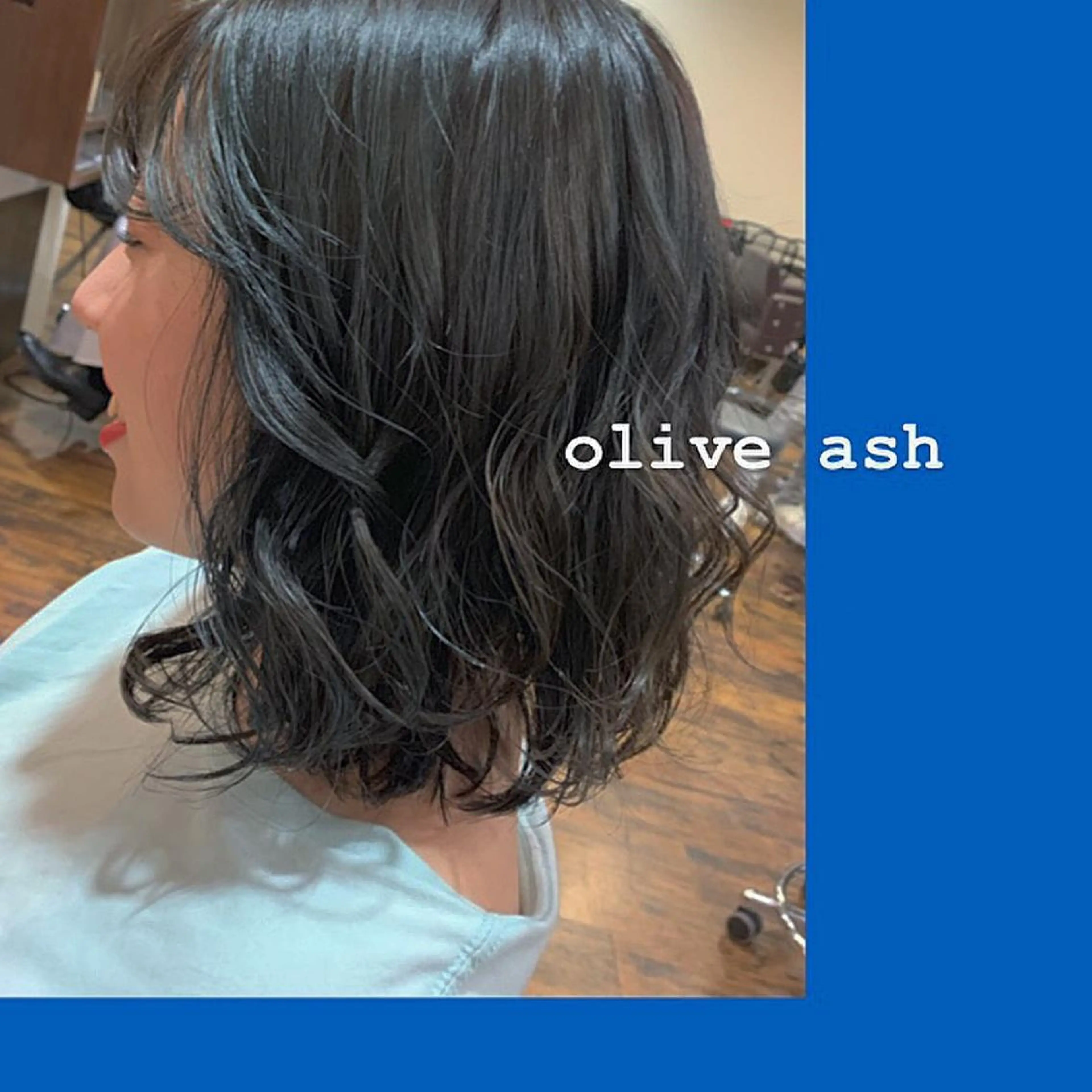 ミディアム アッシュ ボブ ハイライト タンバルモリ オルチャンヘア 韓国ヘア🇰🇷 YURIYAのヘアスタイル