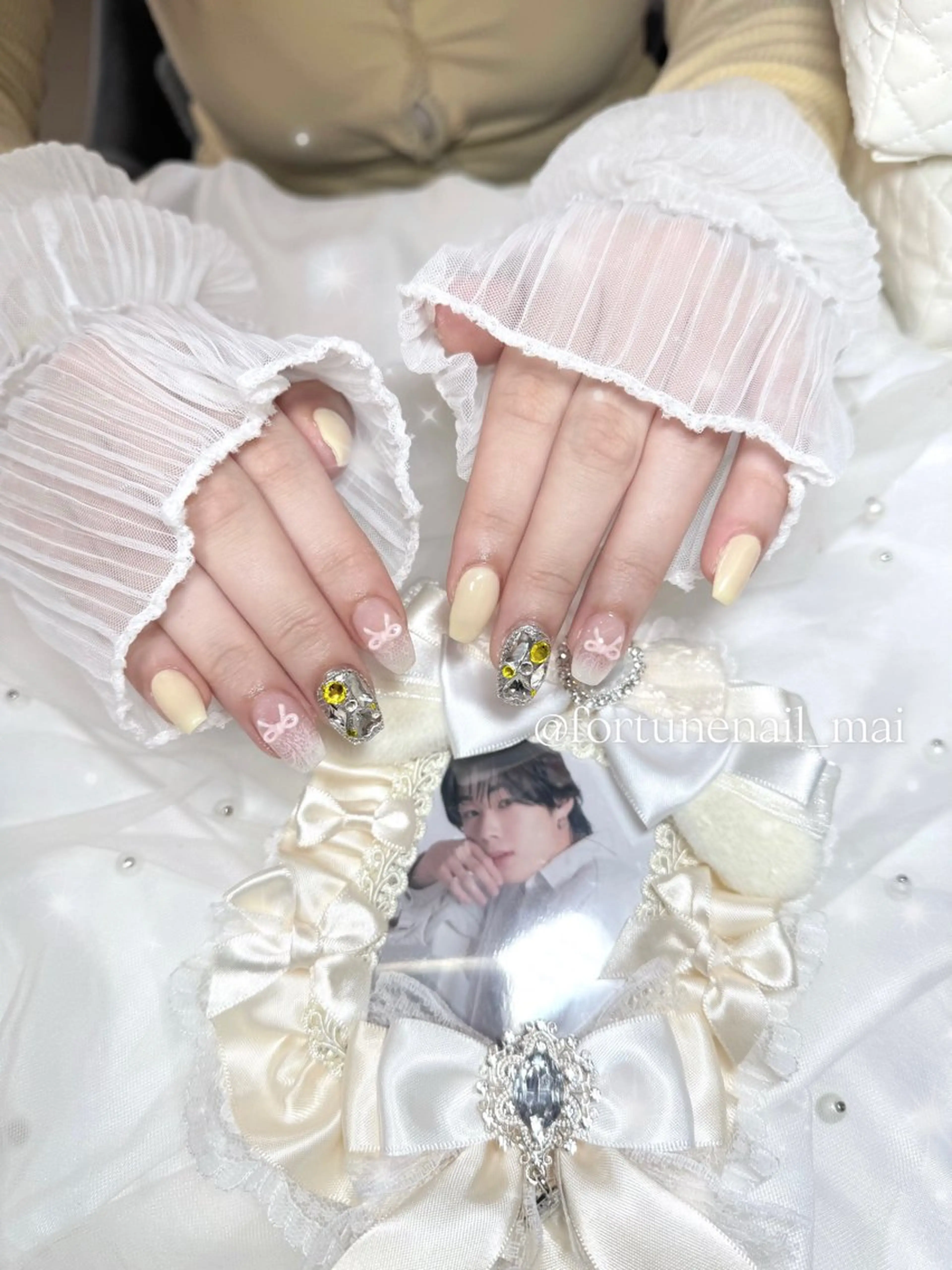 ネイル レース ハンドネイル 🎀Mai 🎀のネイルデザイン