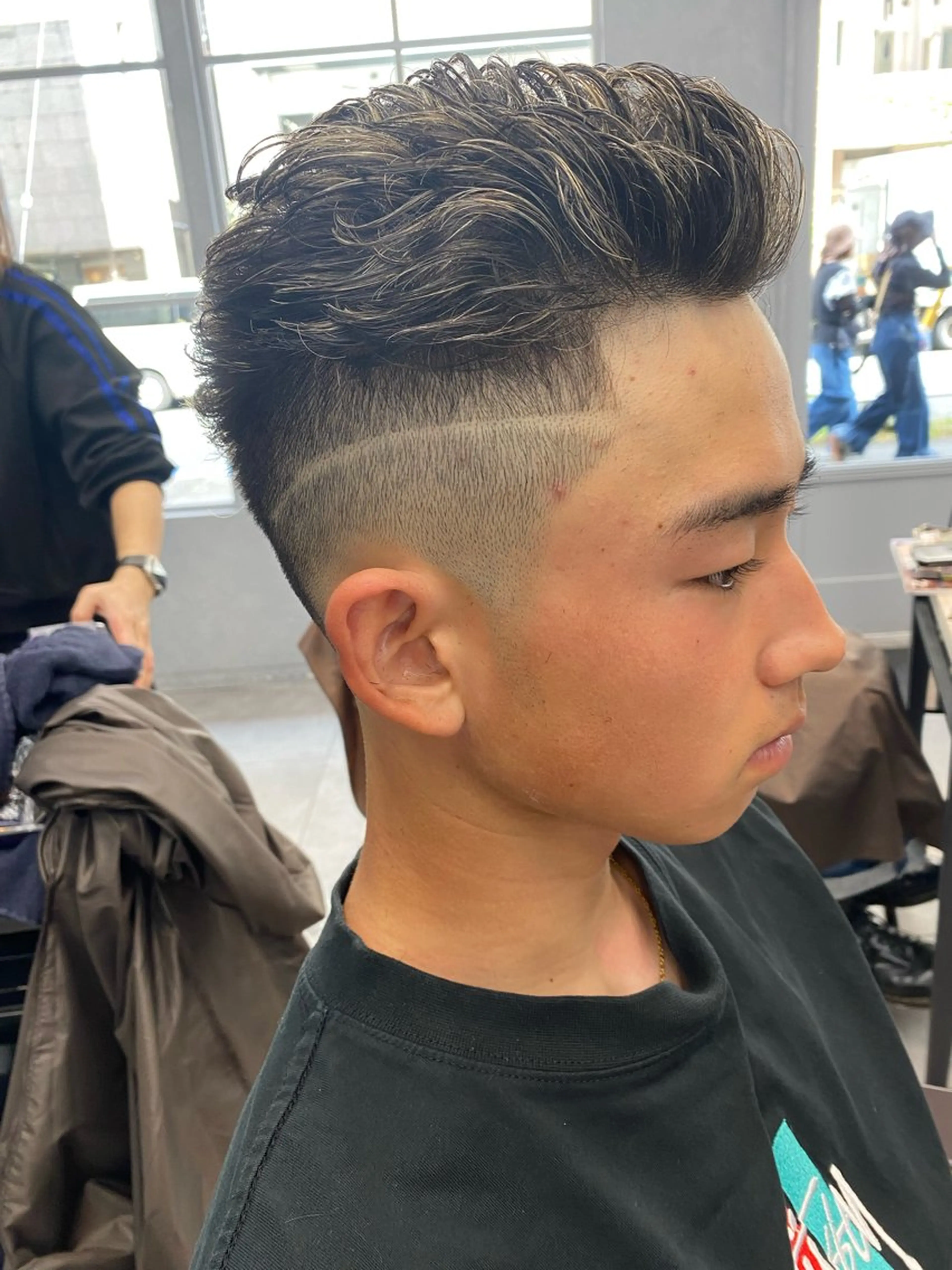 メンズ フェードカット スキンフェード カット ✨デザインカラー✨ ✂️kouki✂️のヘアスタイル