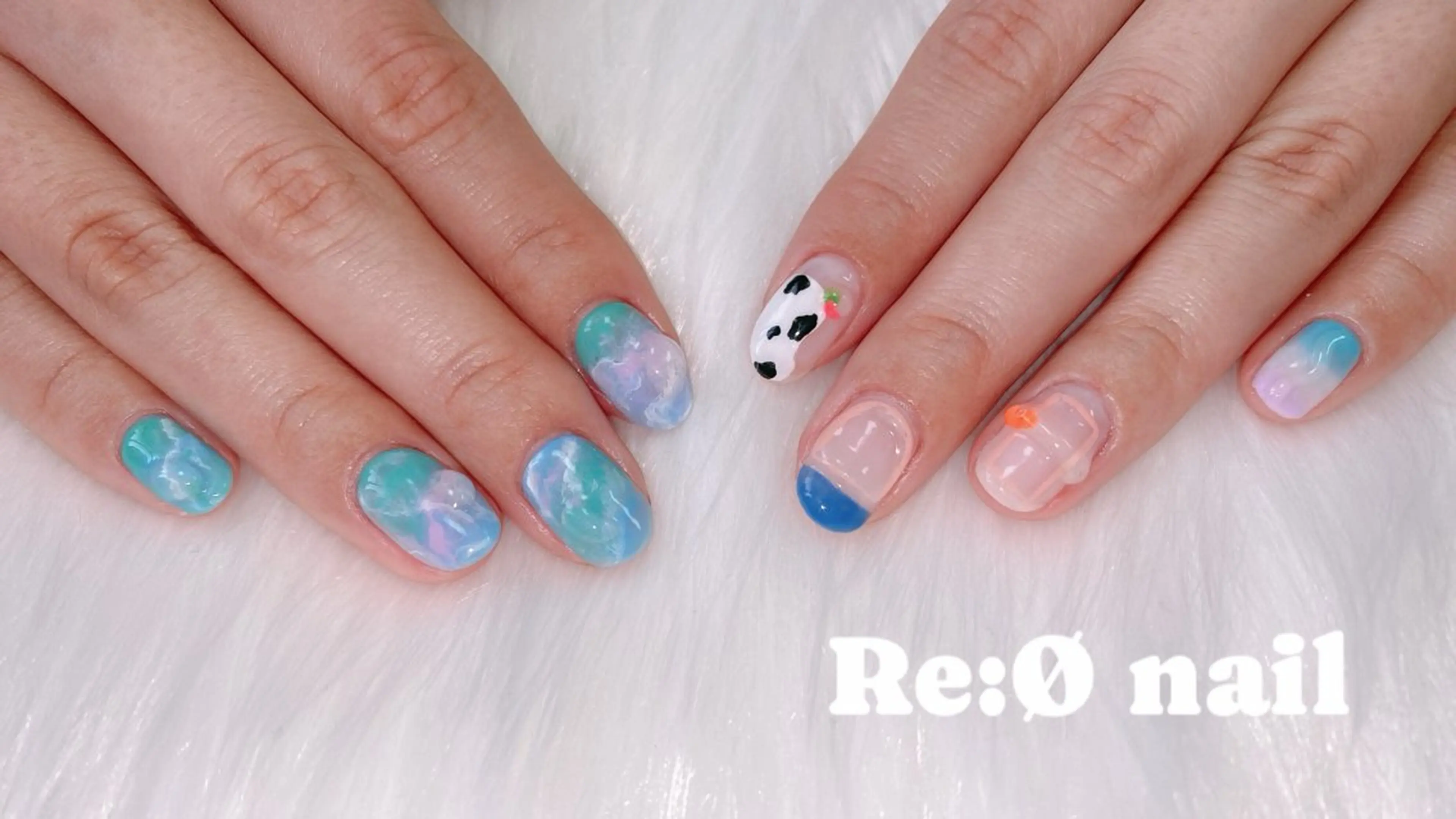 ネイル ニュアンスネイル ハンドネイル Re:Ø nail 🩵TSUJIのネイルデザイン