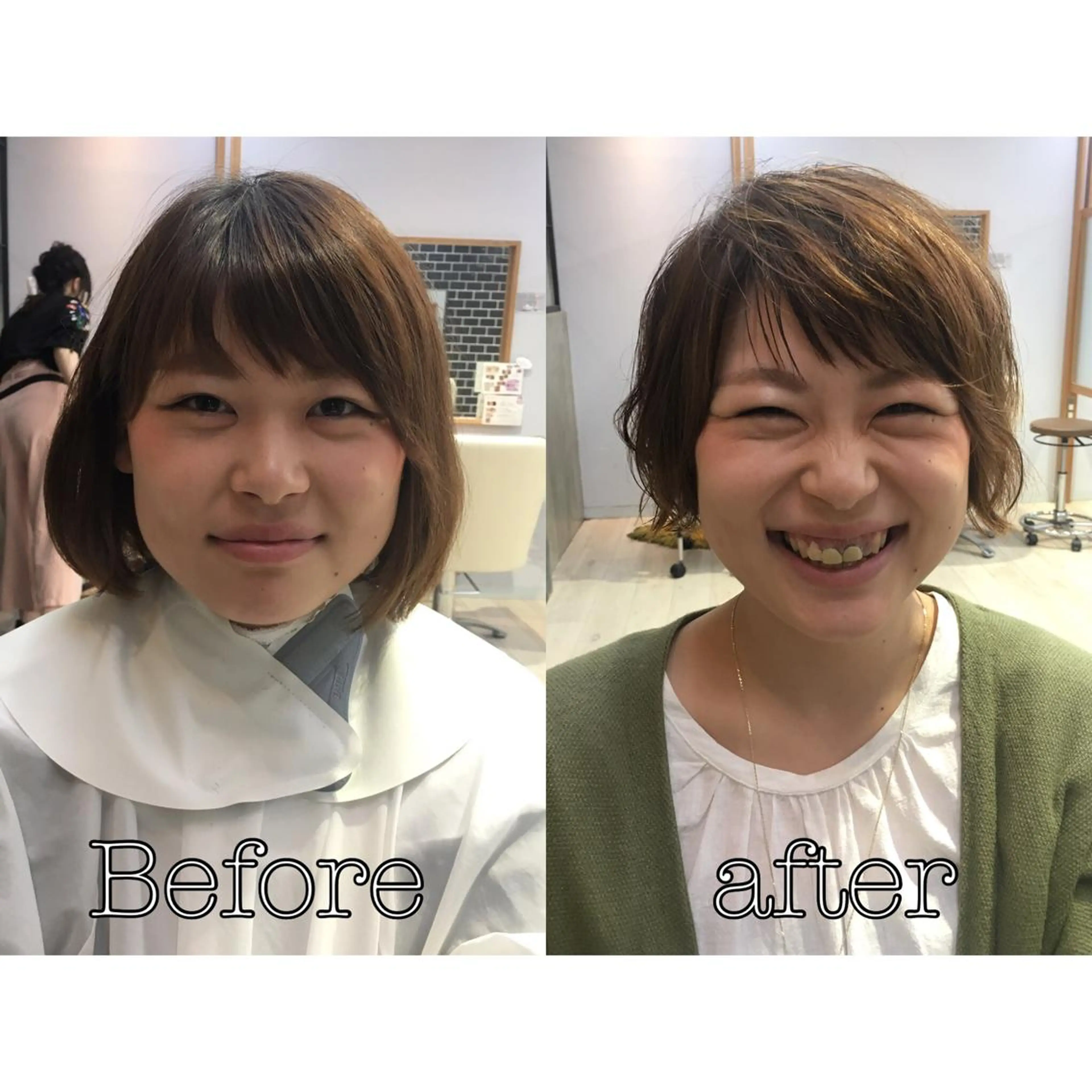 ショート カラー ショートボブ ボブ ショートヘア 小顔カット SALOWIN四条河原町所属・中村 美穂のヘアスタイル