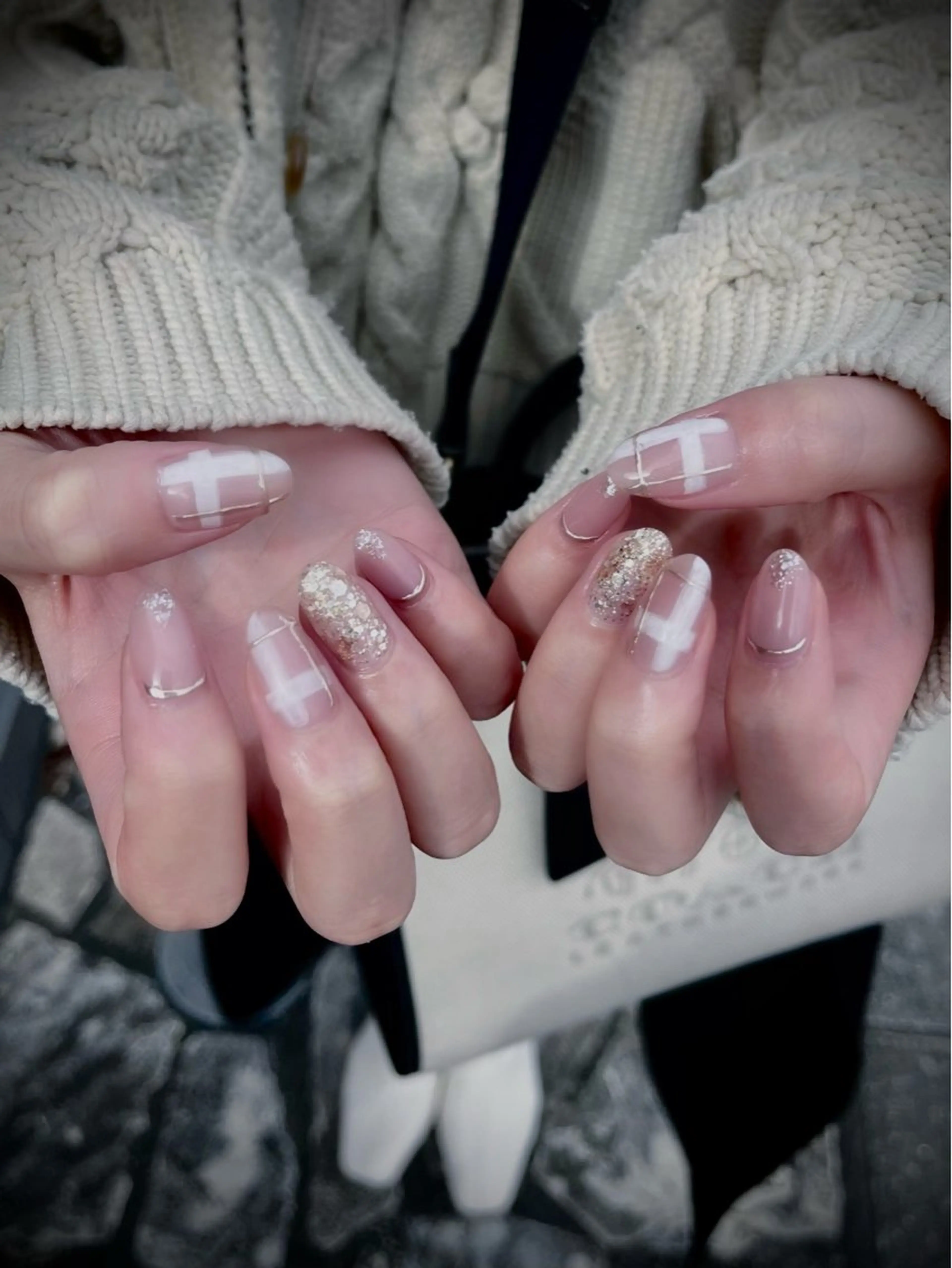 ネイル キラキラネイル マグネットネイル ワンカラーネイル スカルプネイル ワンホンネイル nine.🦋 YUKOのネイルデザイン