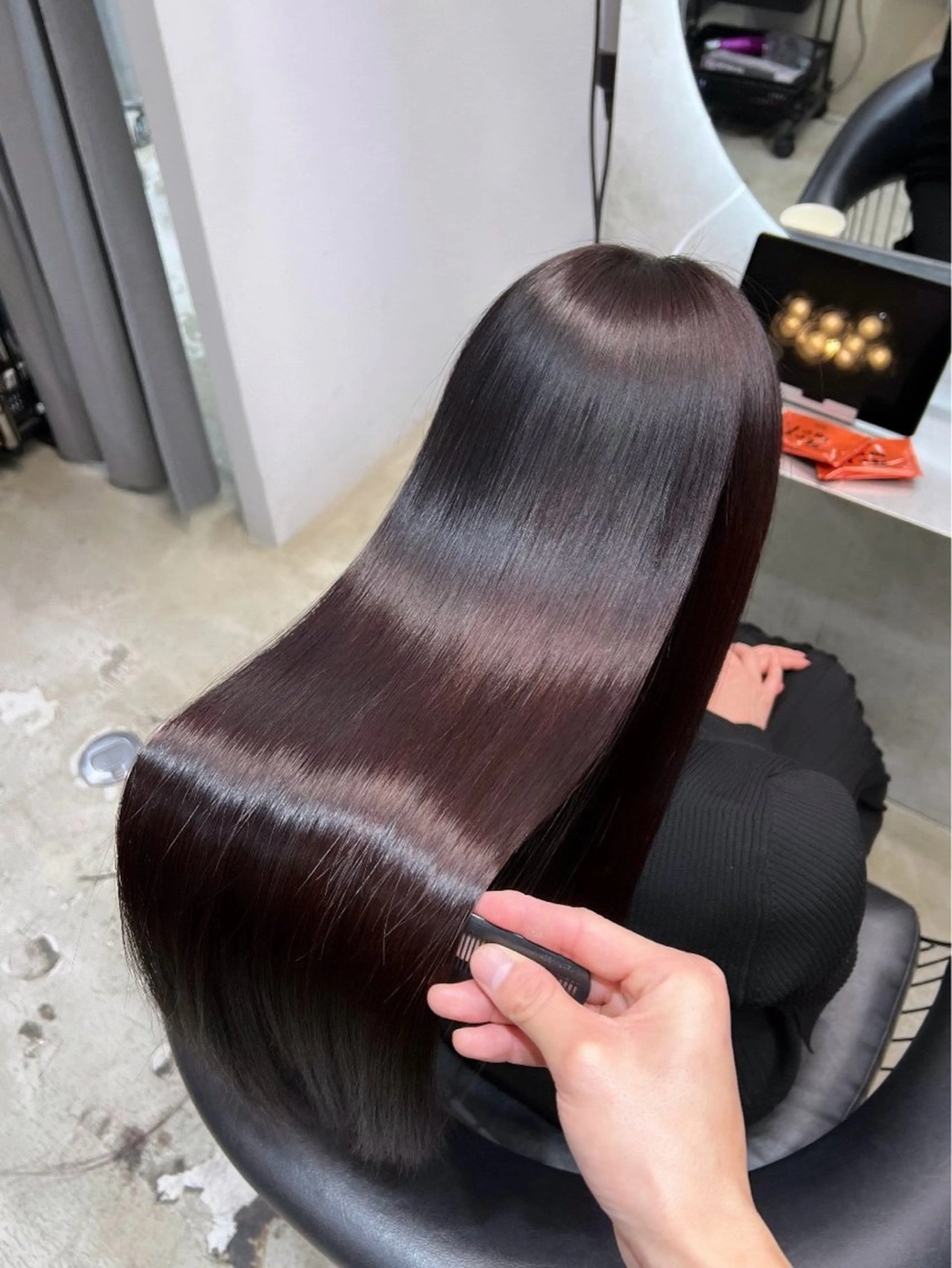 ロング カラー カット ヘアカラー トリートメント etora 渋谷所属・ワンホンヘア🇨🇳 髪質改善/itaruのヘアスタイル