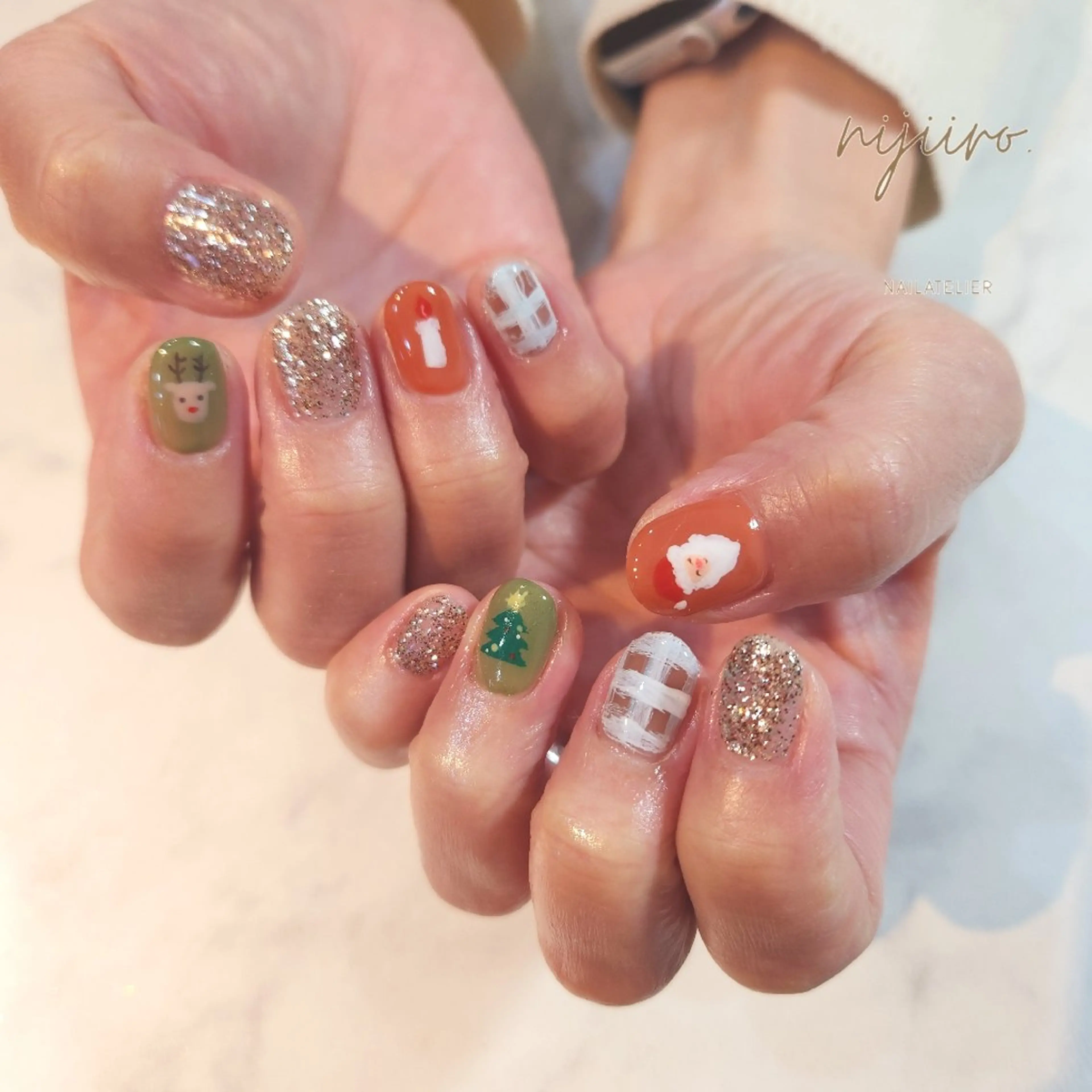 ネイル ハンドネイル nailatelier nijiiro.所属・nijiiro🌈 サトウのネイルデザイン