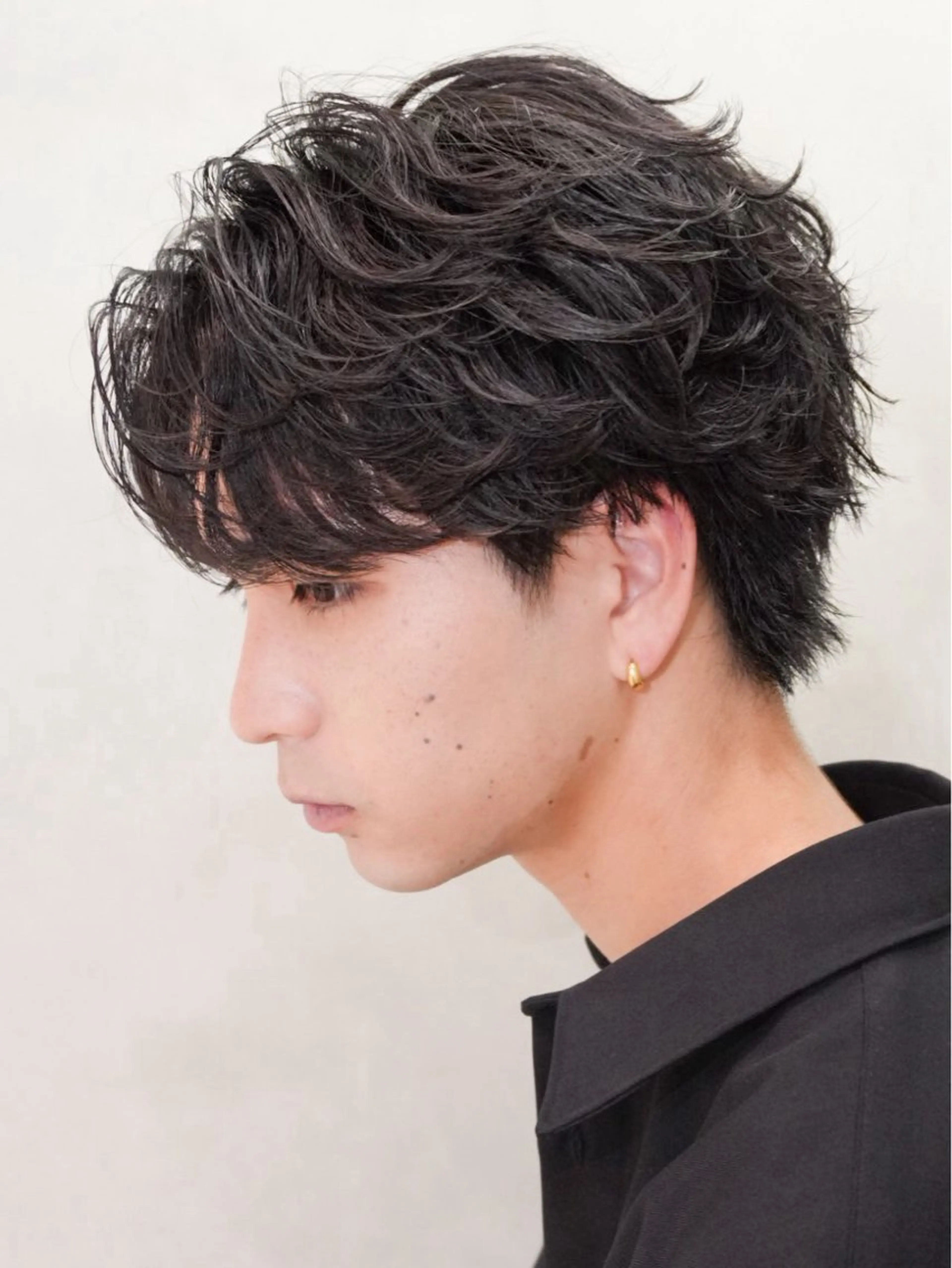 パーマ メンズ フェザーパーマ マッシュ メンズパーマ 学生（メンズ向け） メンズツイストパーマ fifth men's原宿所属・fifth/原宿/ シャドウパーマ/カズのヘアスタイル