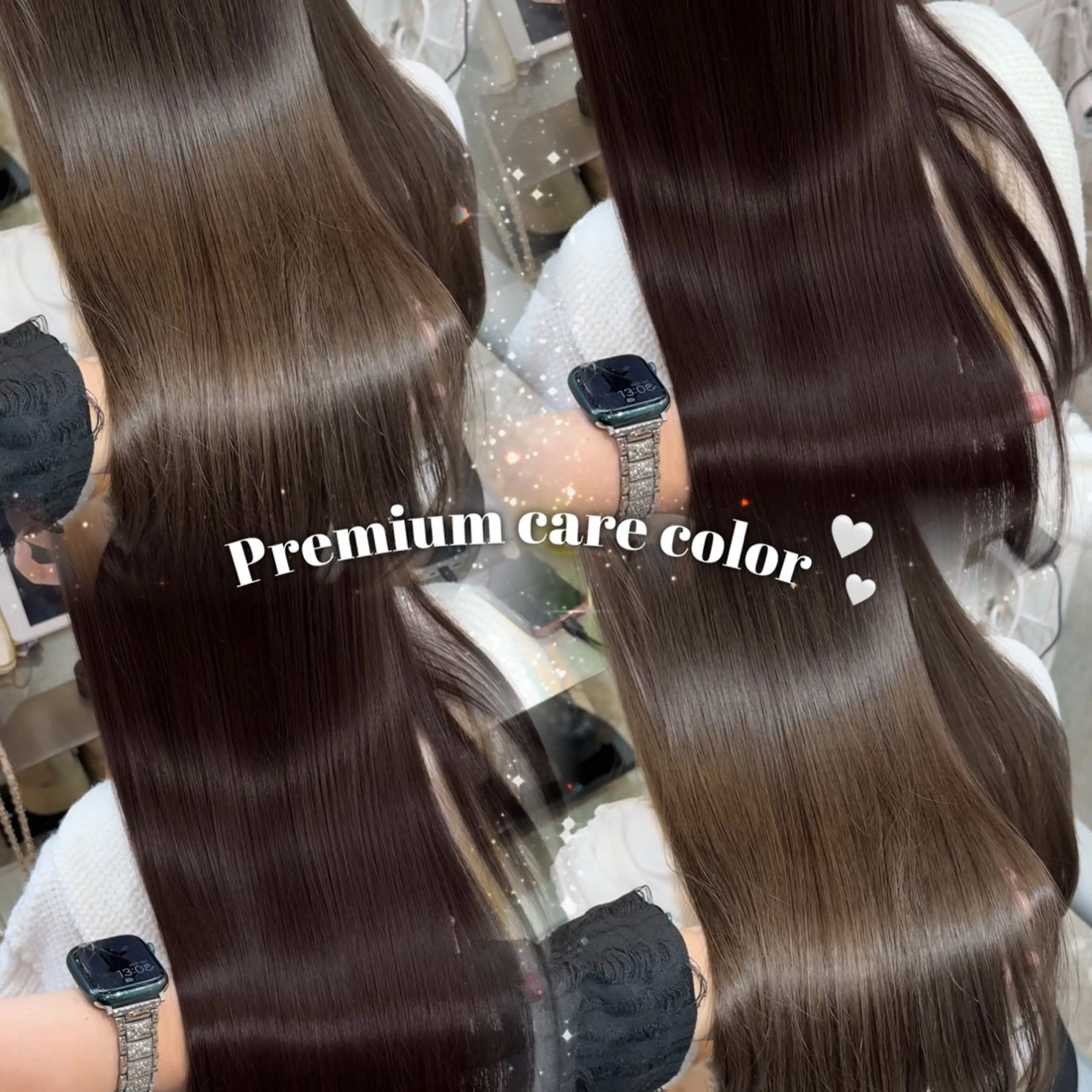 🖤艶感たっぷり韓国ヘアカラー➕✨️大人気髪質改善✨️オージュアトリートメントの写真