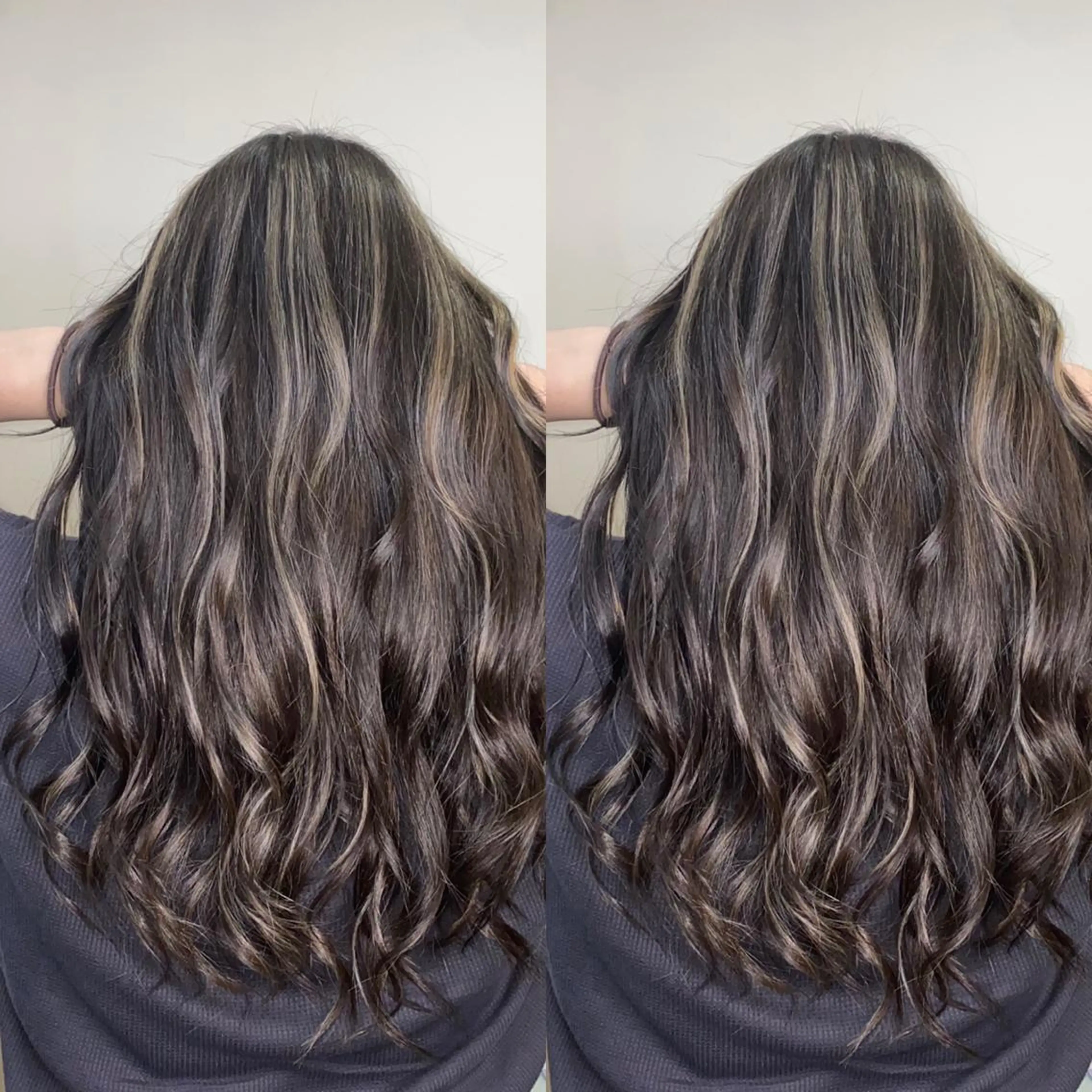 セミロング カラー ヘアアレンジ ハイライトカラー ハイライト ekolu北梅田店所属・梅田中崎町髪質改善 /オキヒロト/エコルのヘアスタイル