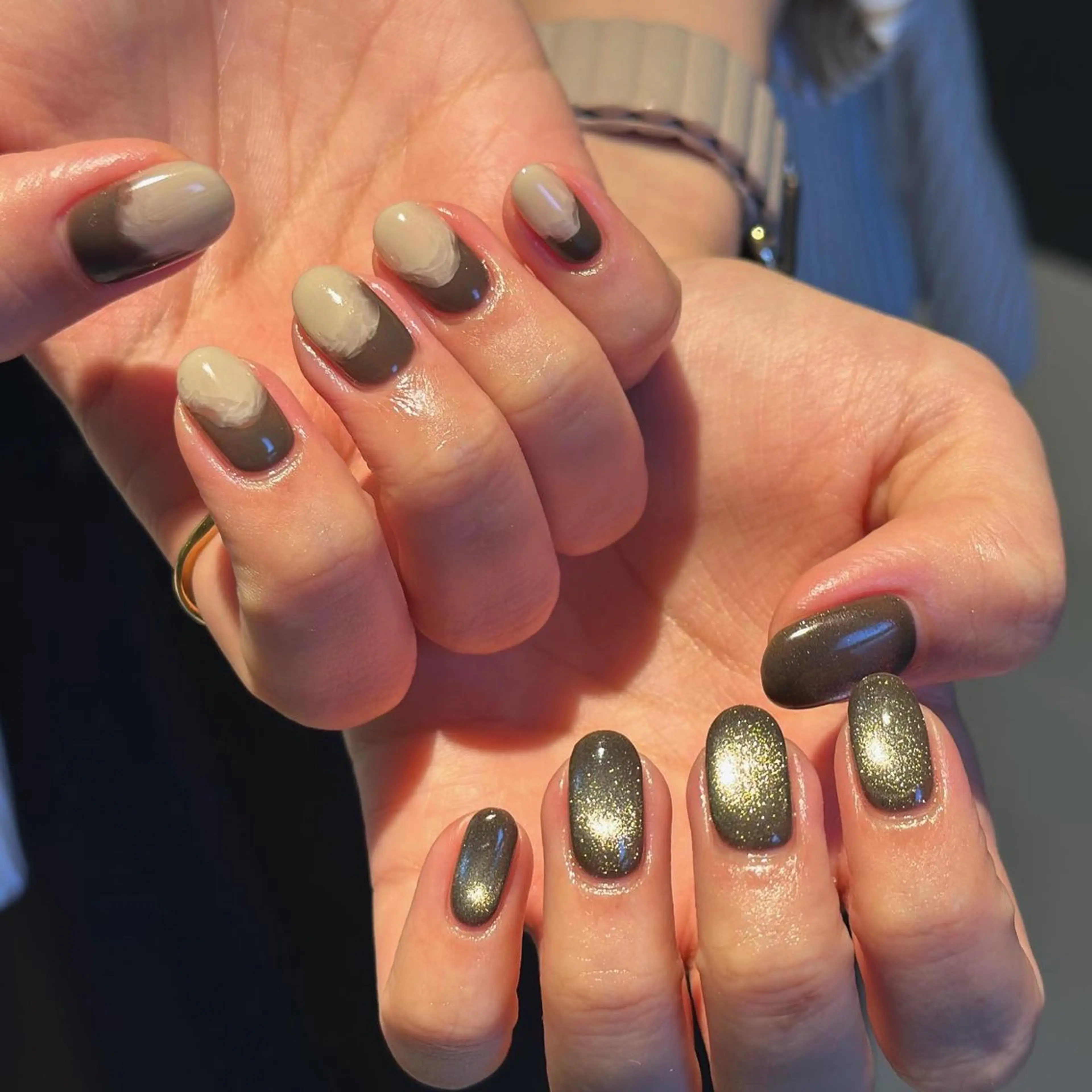 ネイル マグネットネイル ハンドネイル Flow nail所属・山本 七海のネイルデザイン