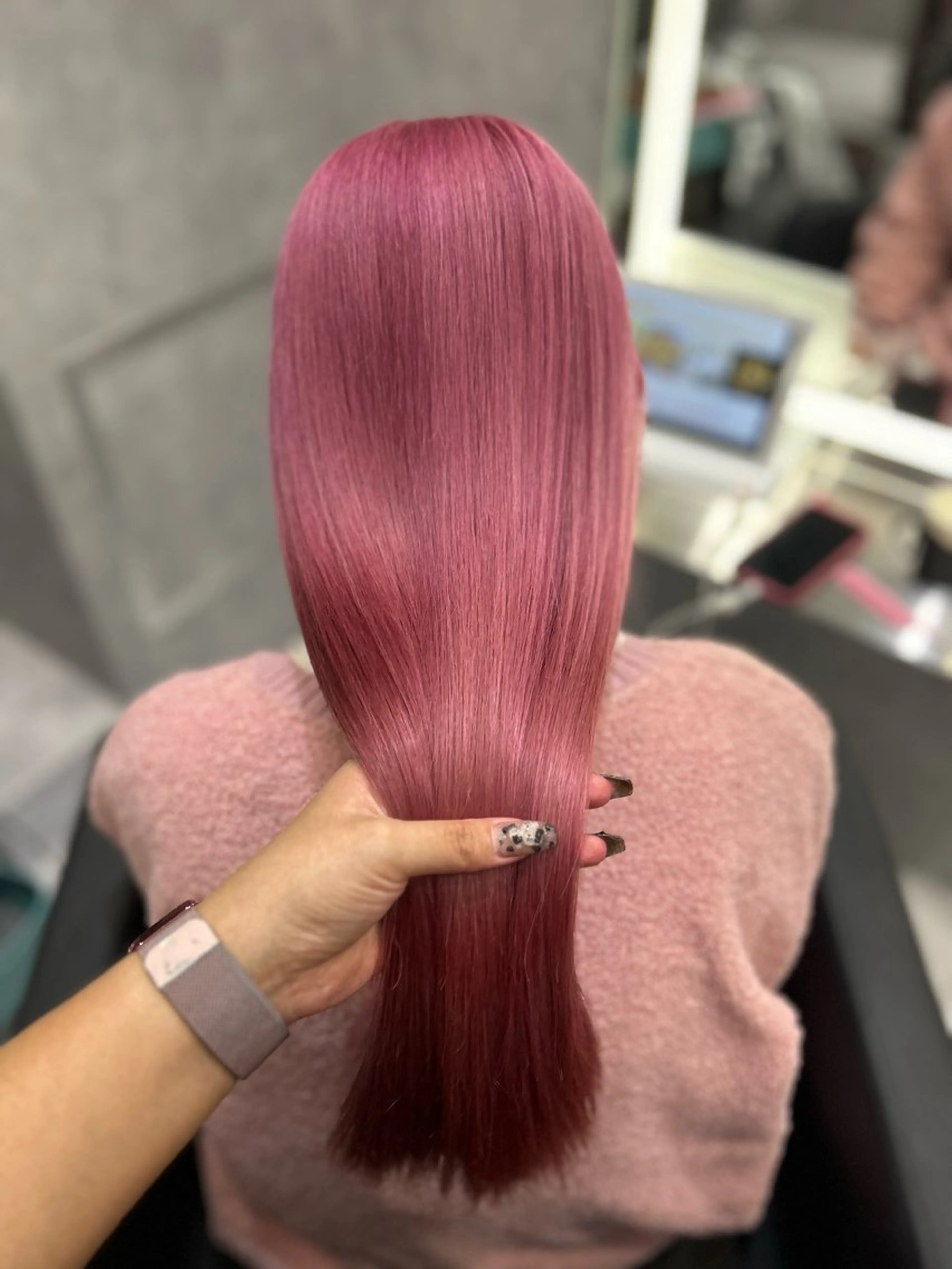 ロング CS made by SHACHU 栄所属・森下 ゆきなのヘアスタイル