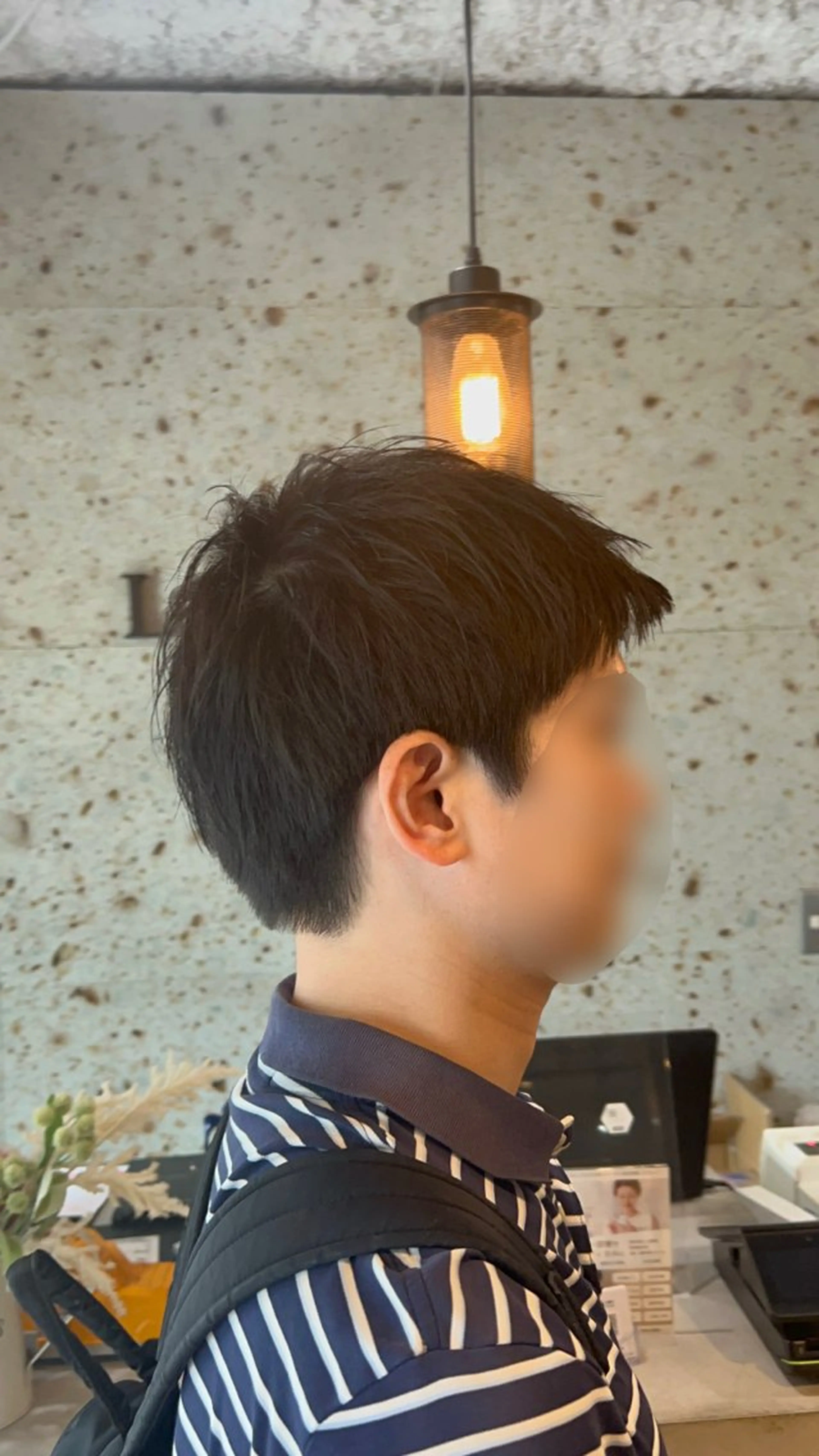 メンズ lafith hair Glanz 桂所属・かじももな｜縮毛矯正 ｜透明感カラーのヘアスタイル