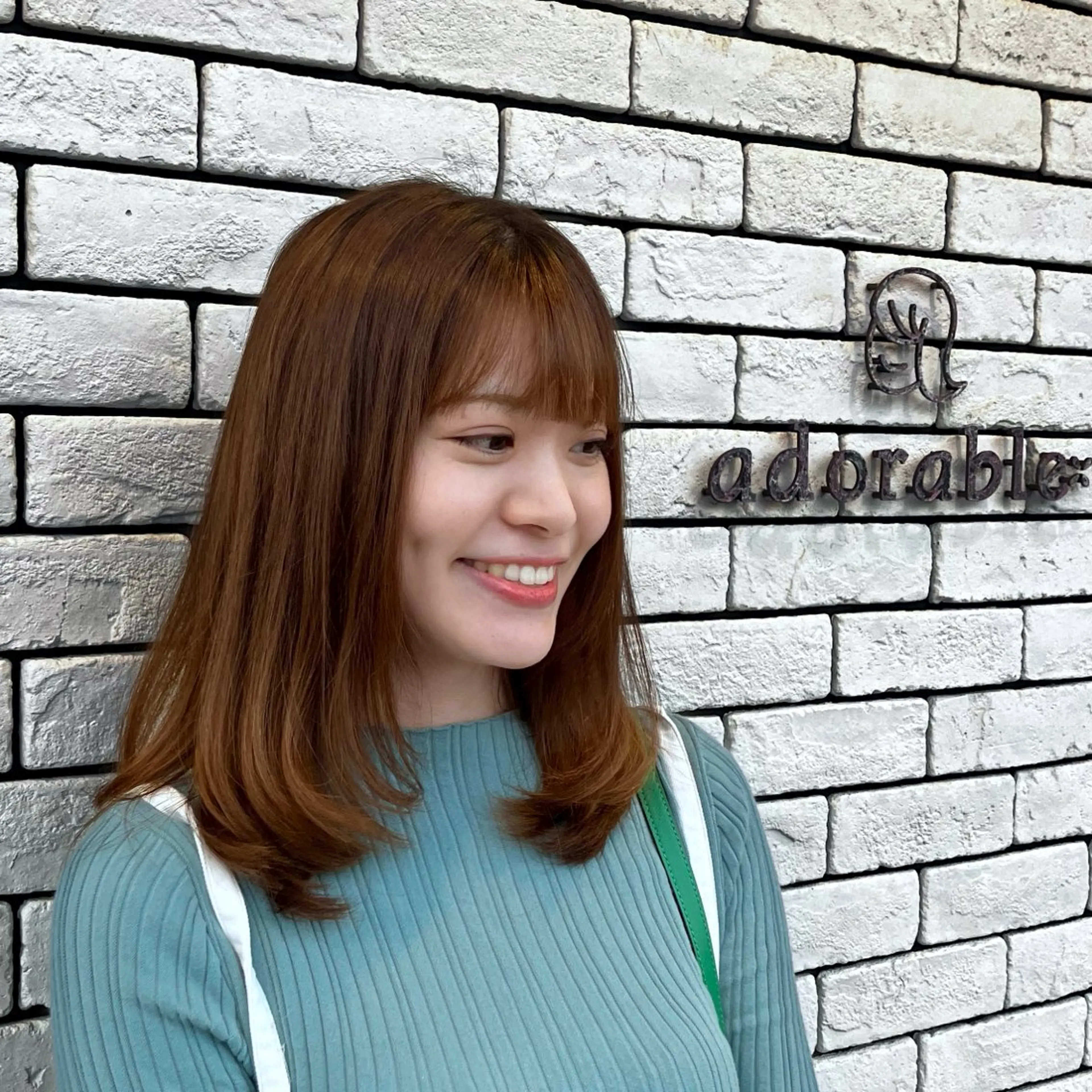 セミロング パーマ セミロングパーマ 縮毛矯正 adorableはなみずき店所属・唯一無二の曲がる 縮毛矯正 小林のヘアスタイル