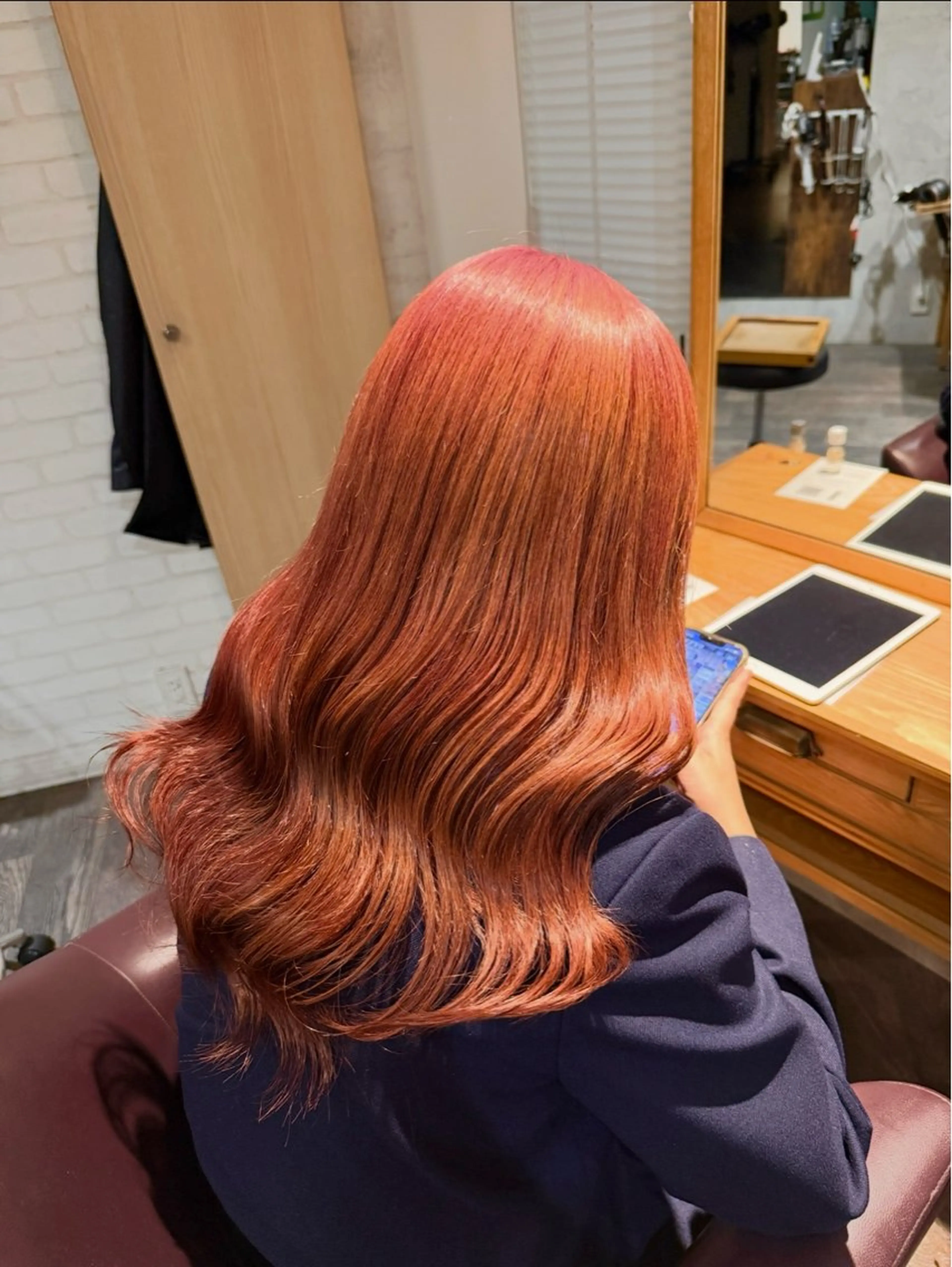 ロング カラー カット ヘアカラー Afinar  乃空（ノア）のヘアスタイル