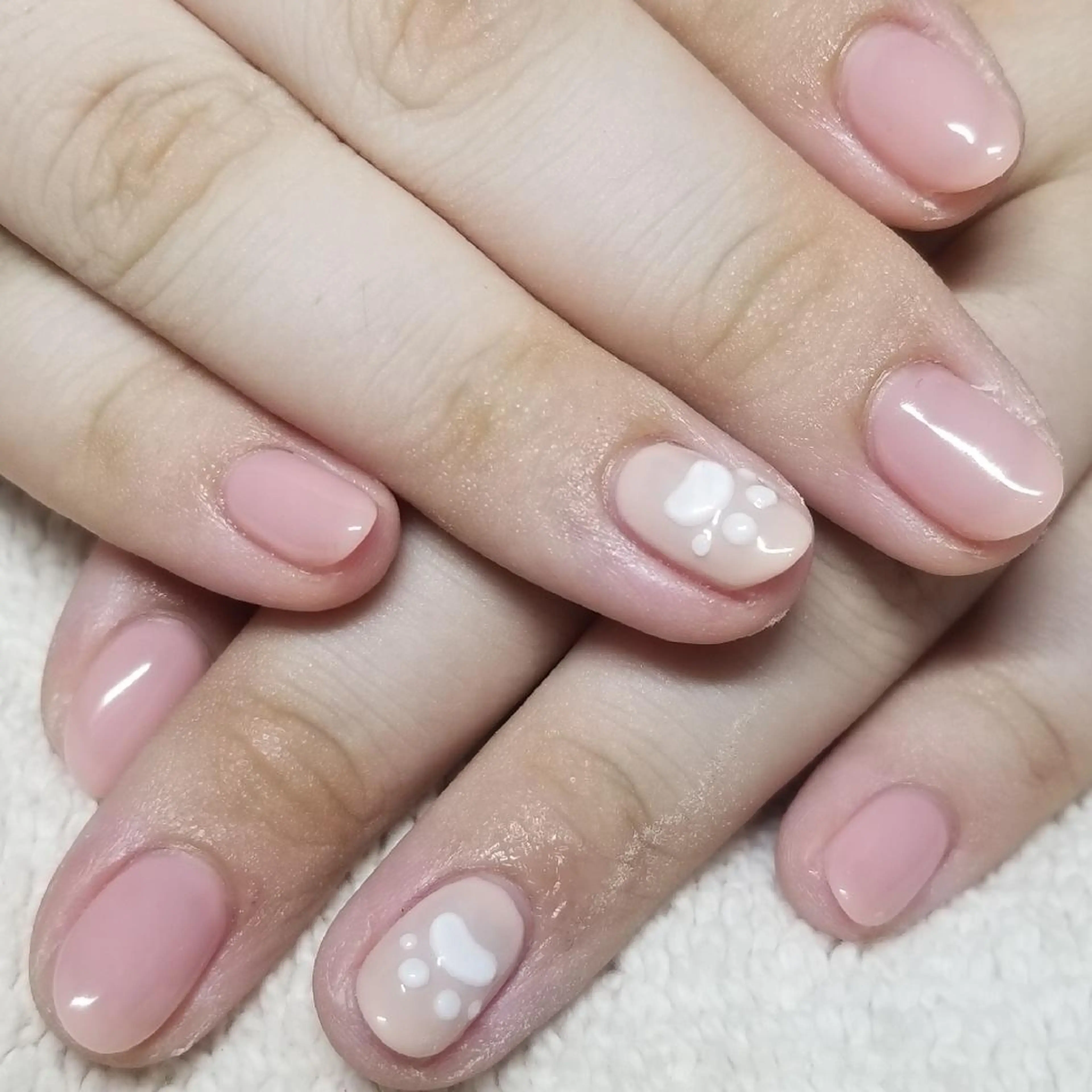 ネイル ピンク ピンクベージュ ハンドネイル よしだ ひろきのネイルデザイン