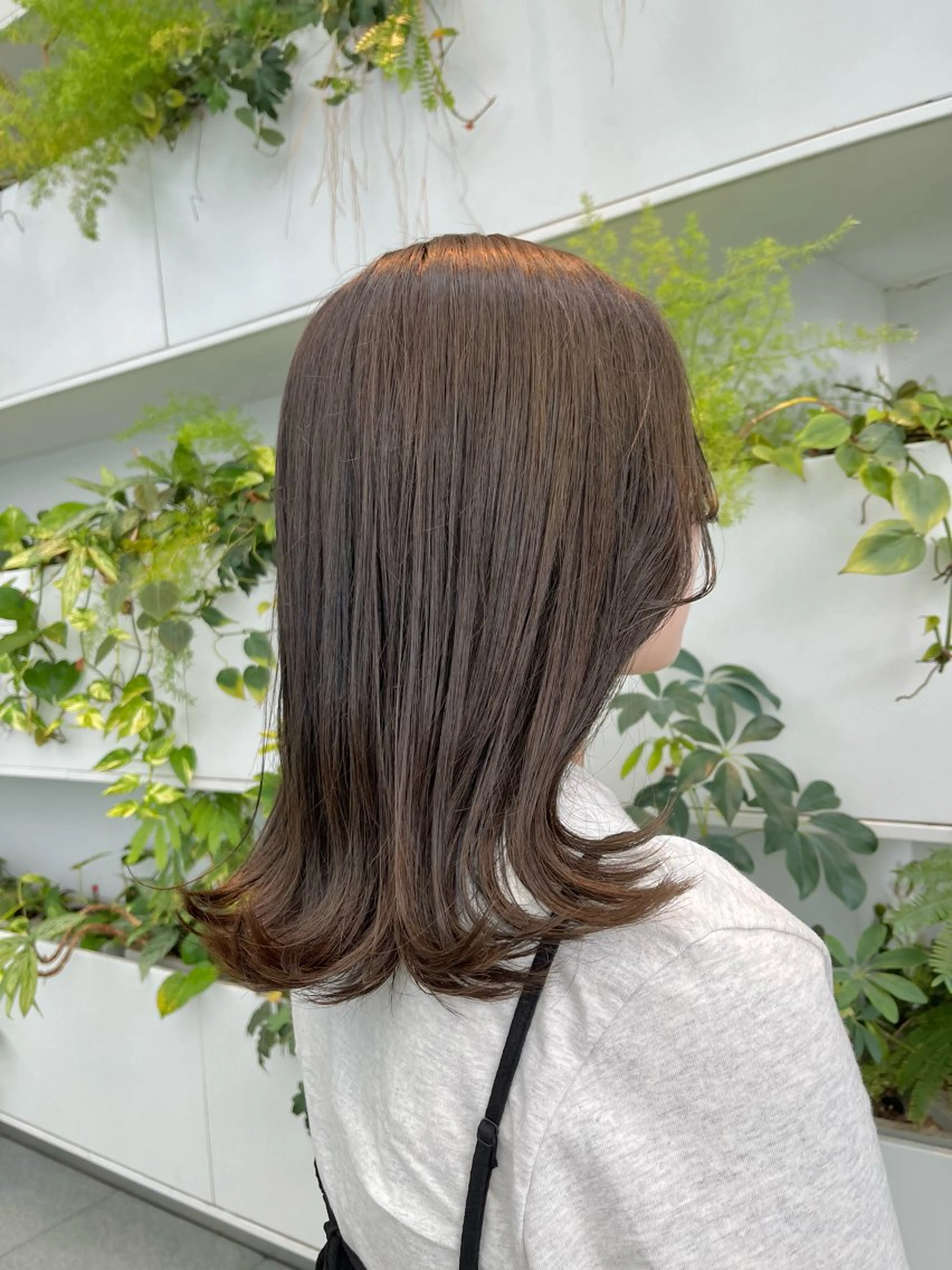 ミディアム カラー ベージュカラー オリーブベージュ くさかみさき🌼暖色 /耳つぼ/オタク🌼のヘアスタイル